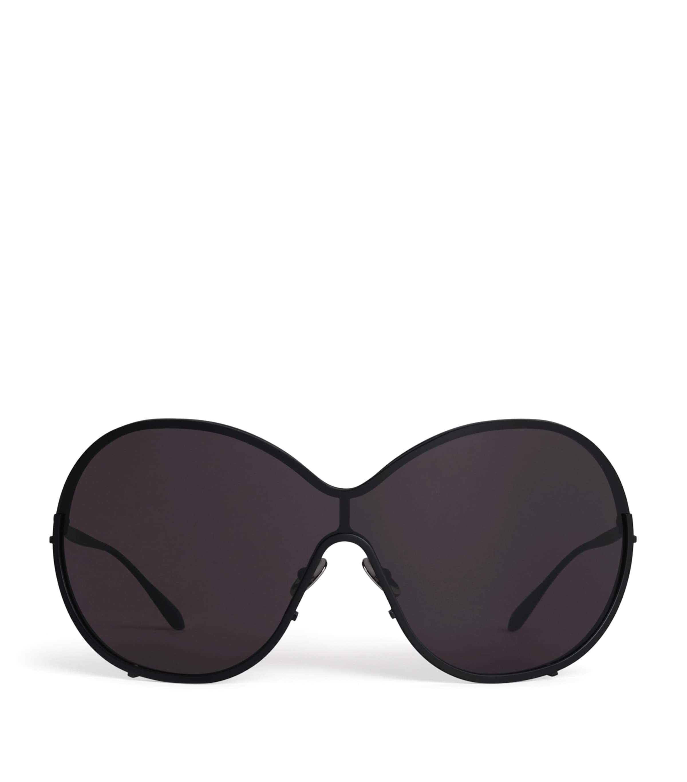 Alaïa Metal Butterfly Sunglasses Noir