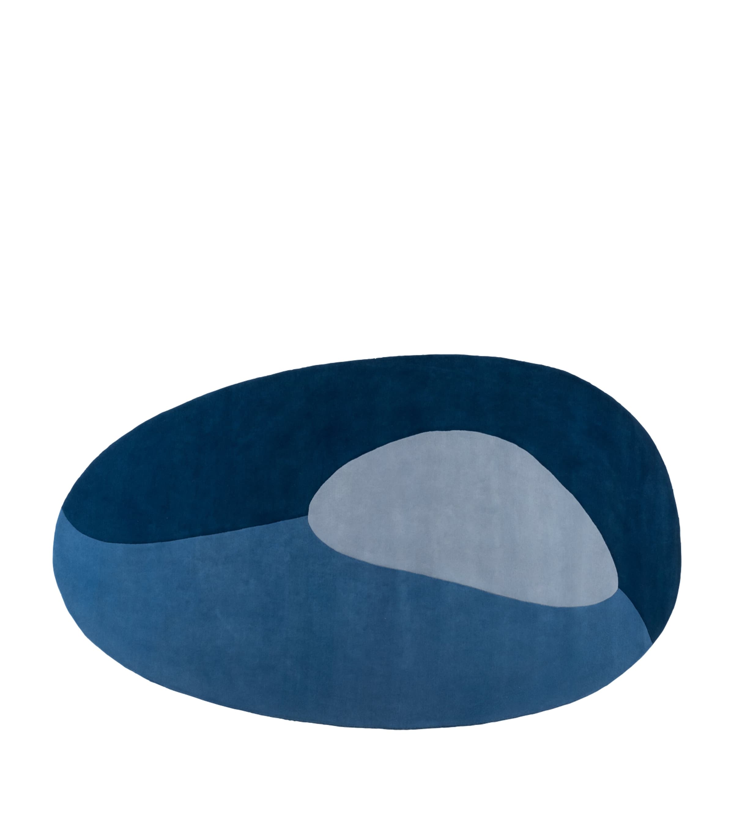 Roche Bobois New Zealand Wool Dream Rug (206cm x 350cm) Bleu
