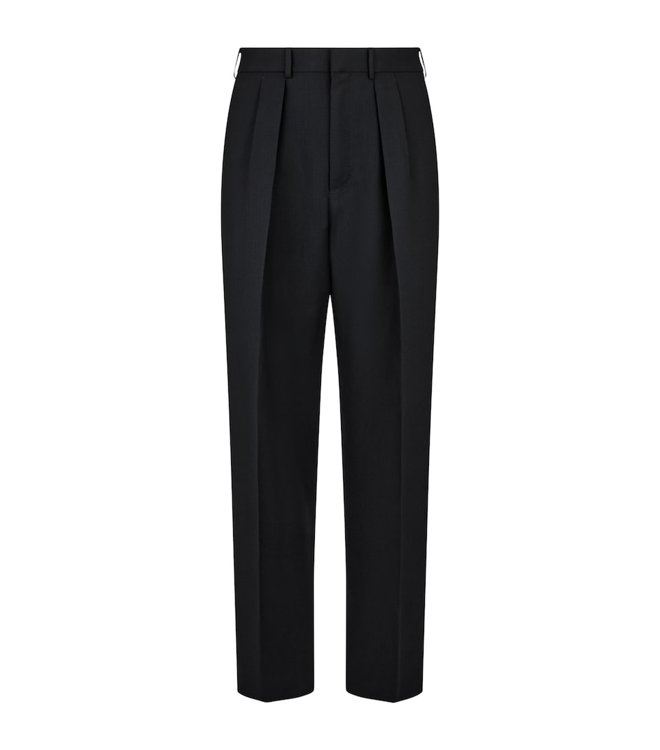 Wool Pleated Trousers