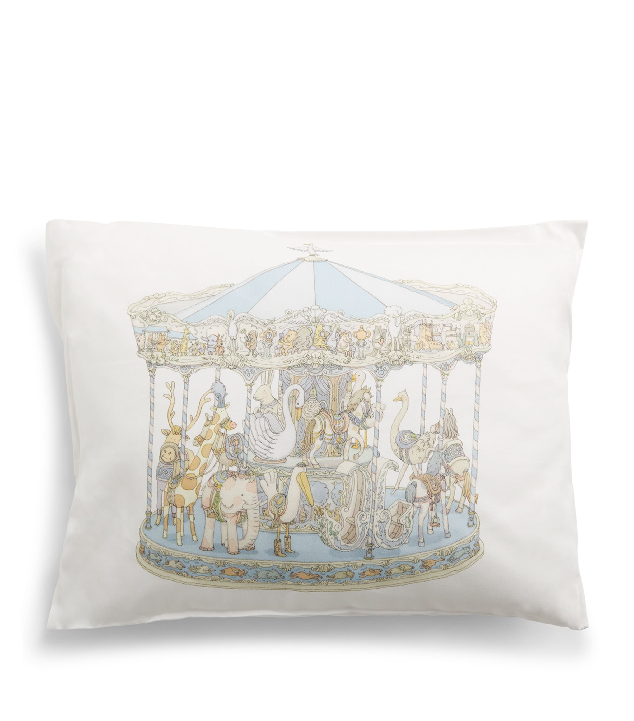 Atelier Choux Cotton-Satin Carousel Cushion