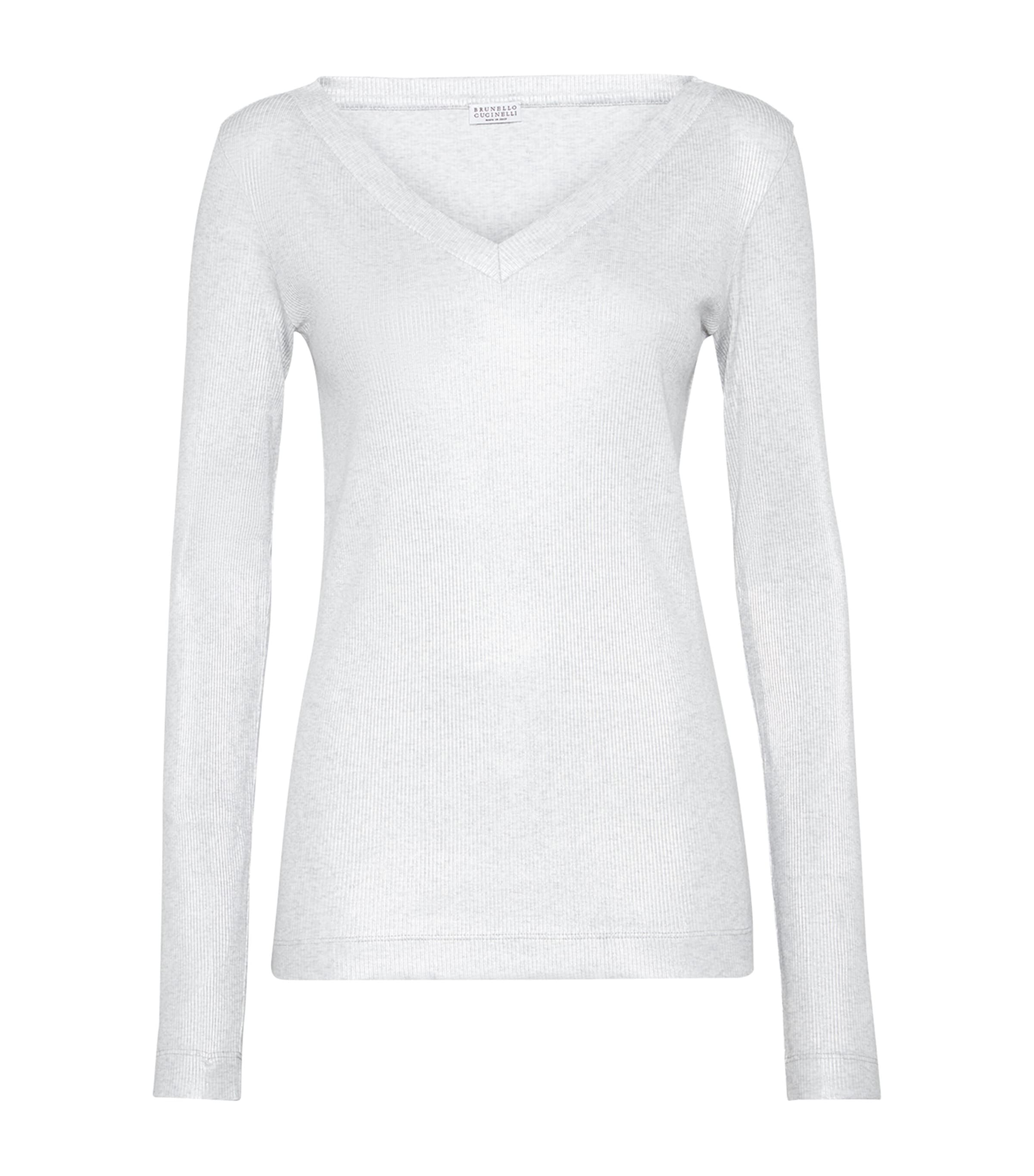 Stretch-Cotton Monili Long-Sleeve T-Shirt