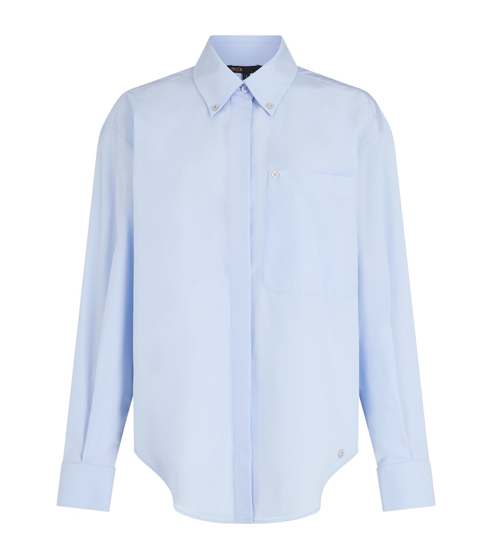 Cotton Long Poplin Shirt