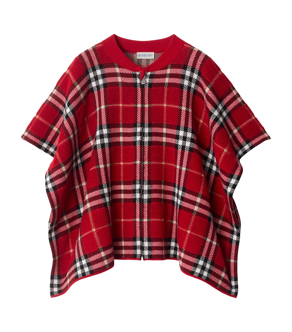 Wool Check Cape (3-14 Years)