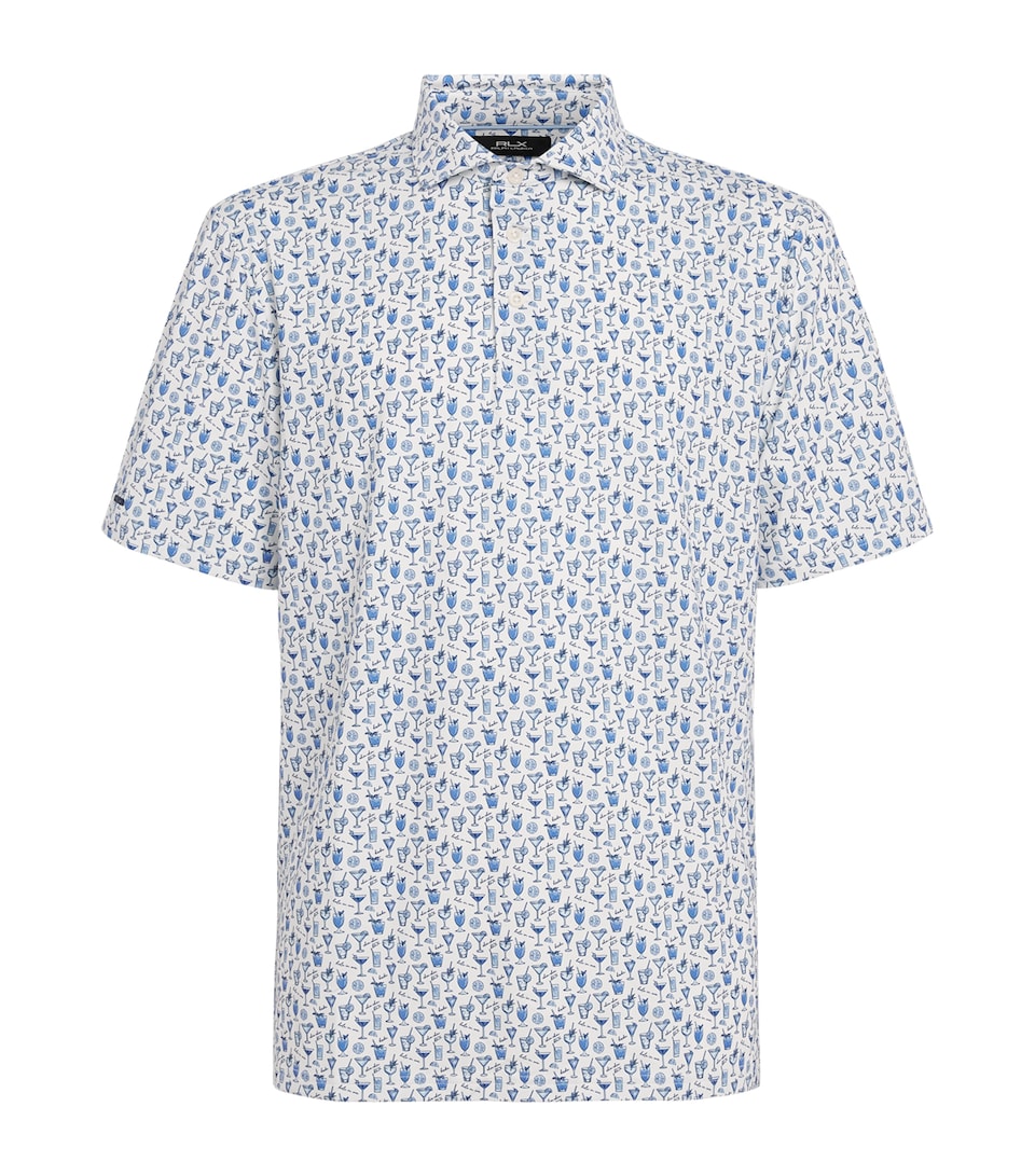 RLX Ralph Lauren Mens Airflow Polo Shirt Ceramic Wht Chn Chn