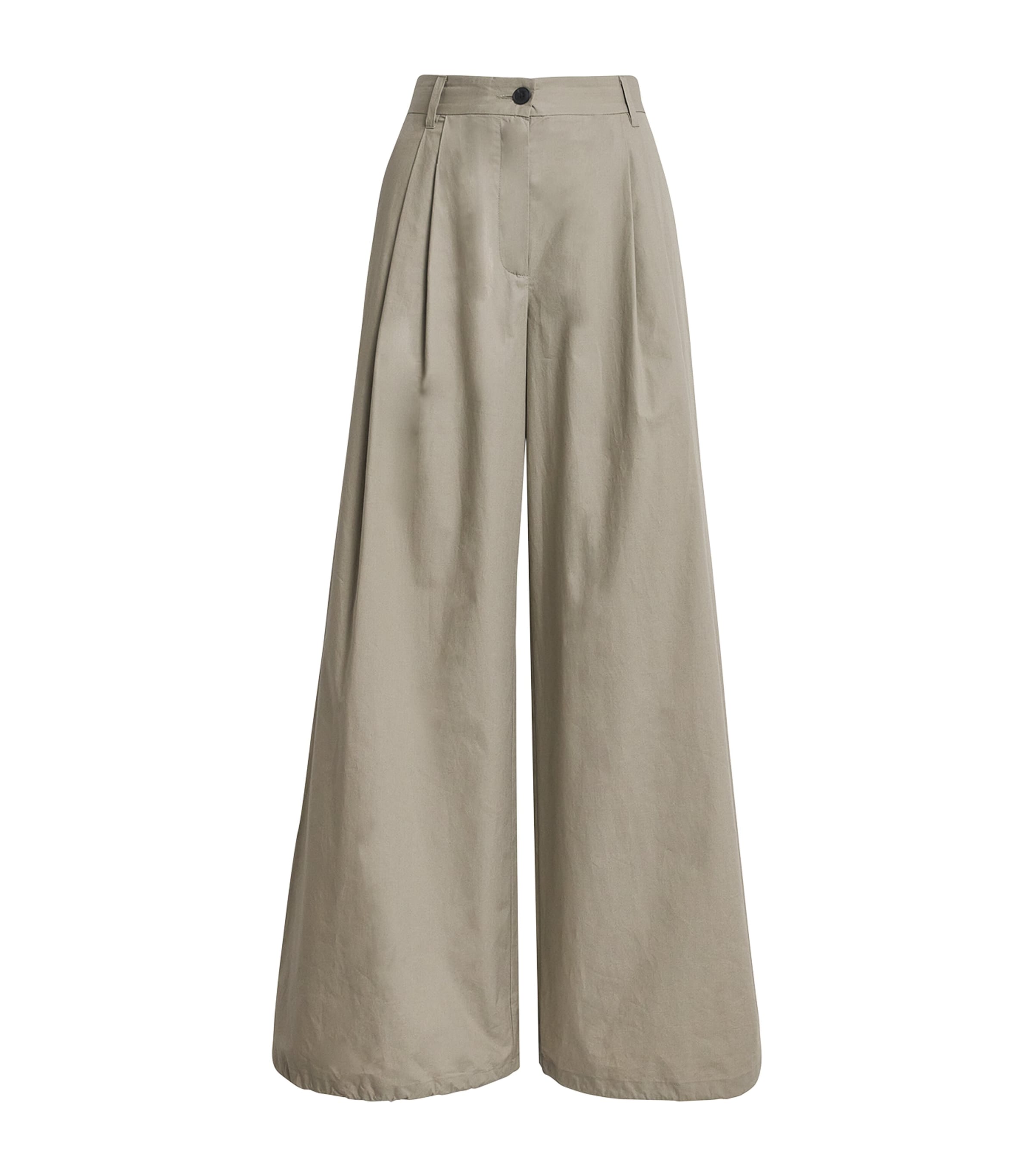 Adjustable Wide-Leg Trousers