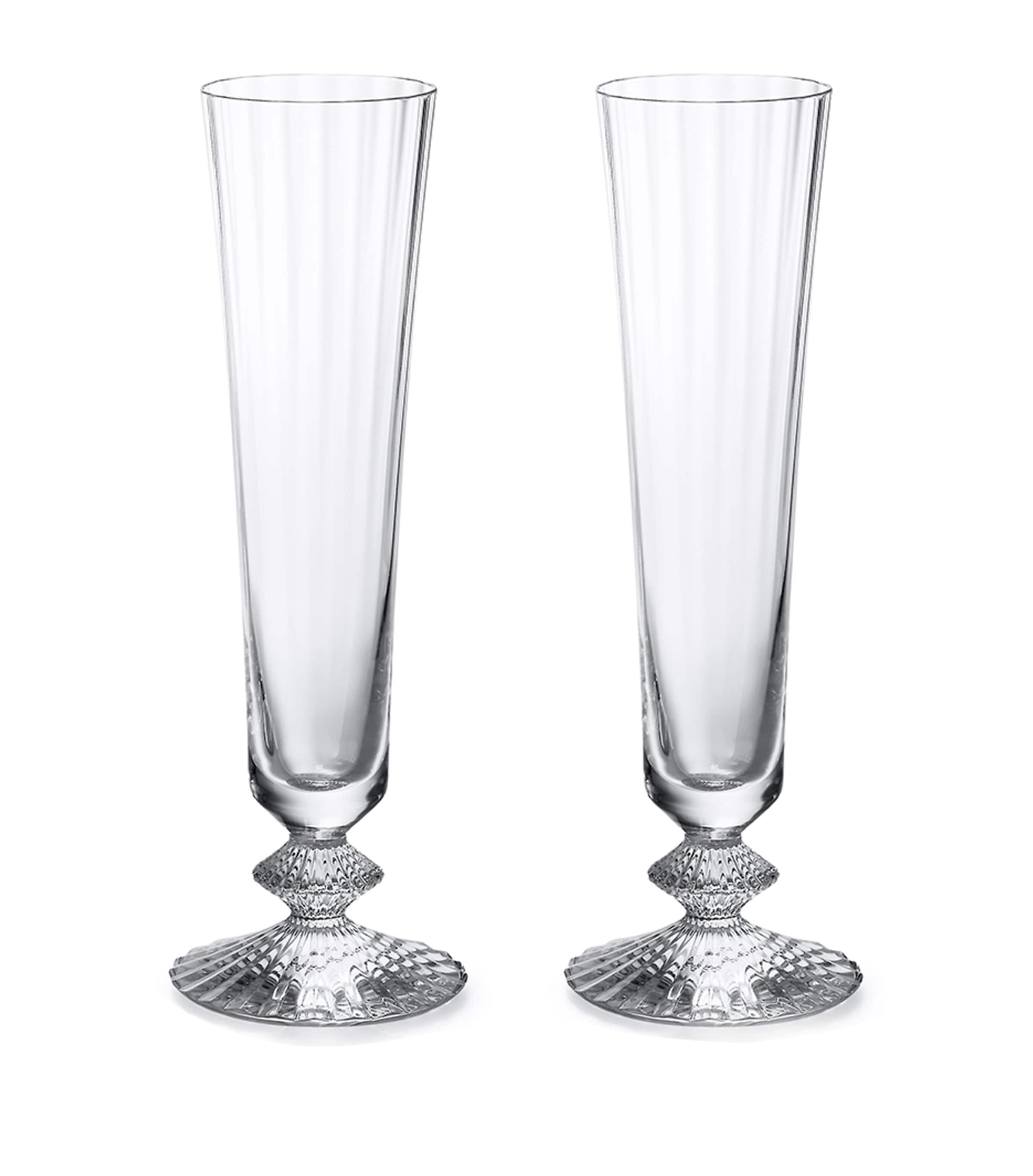 Set of 2 Mille Nuits Champagne Flutes (180ml)