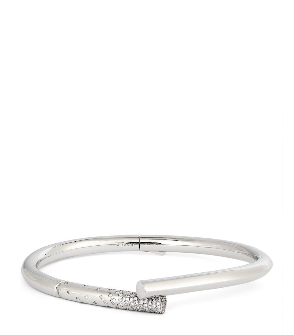 White Gold and Diamond Oera Bangle