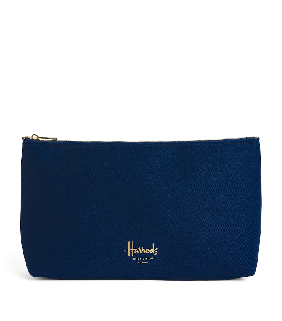Harrods Logo Cosmetic Bag Navy