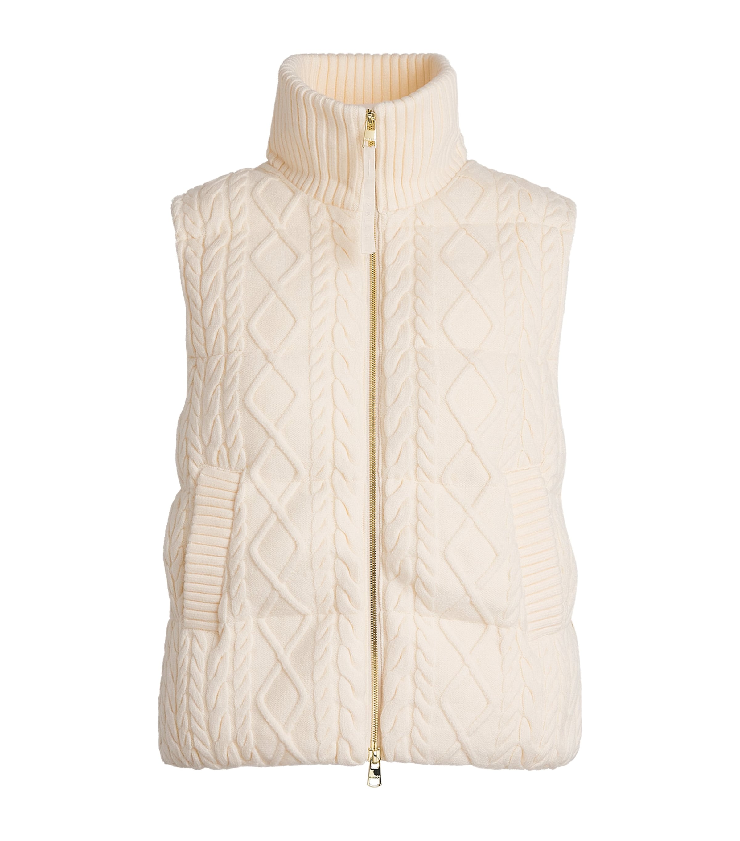Cable-Knit Padded Irina Gilet
