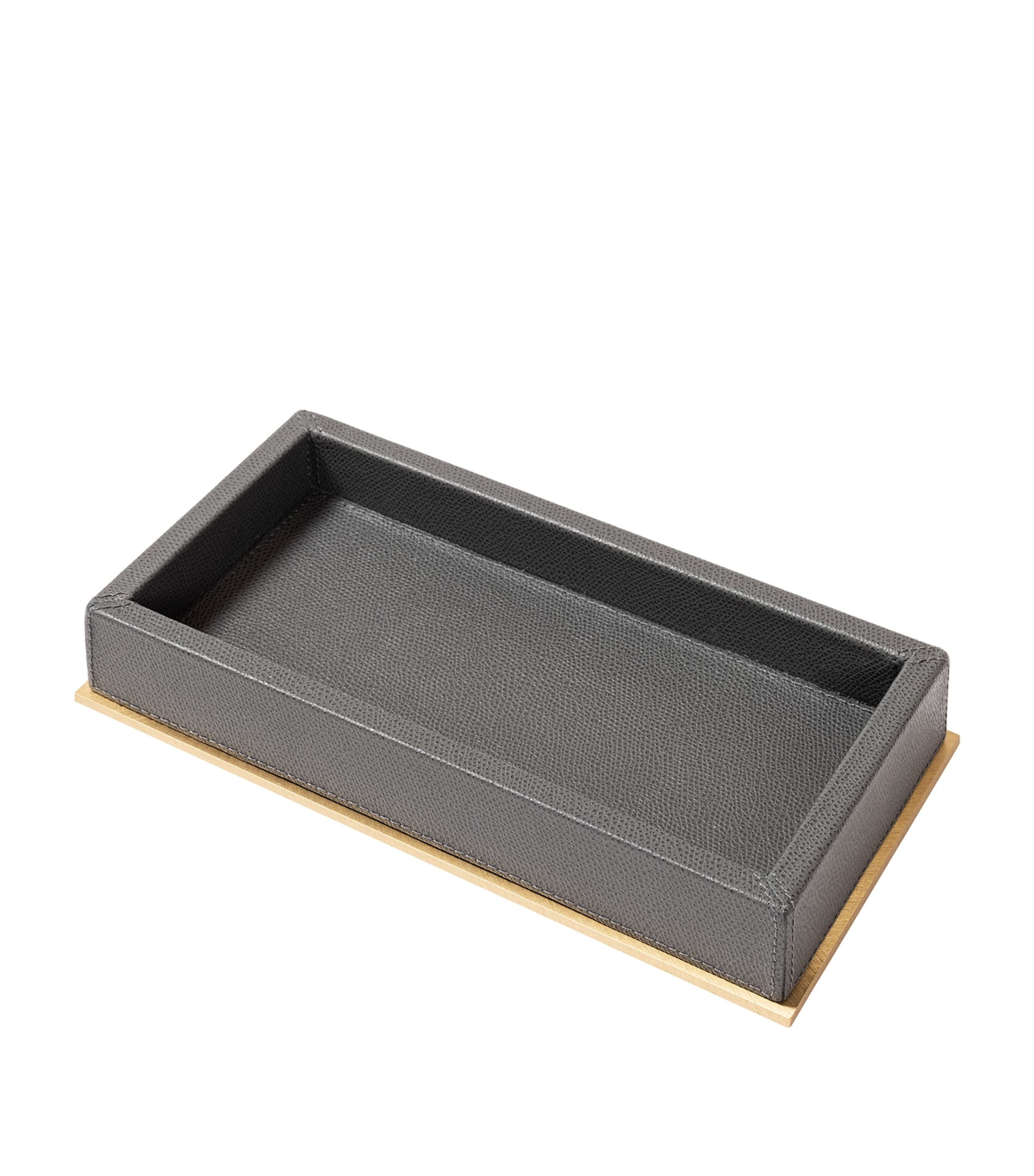 Leather-Trim Firenze Valet Tray