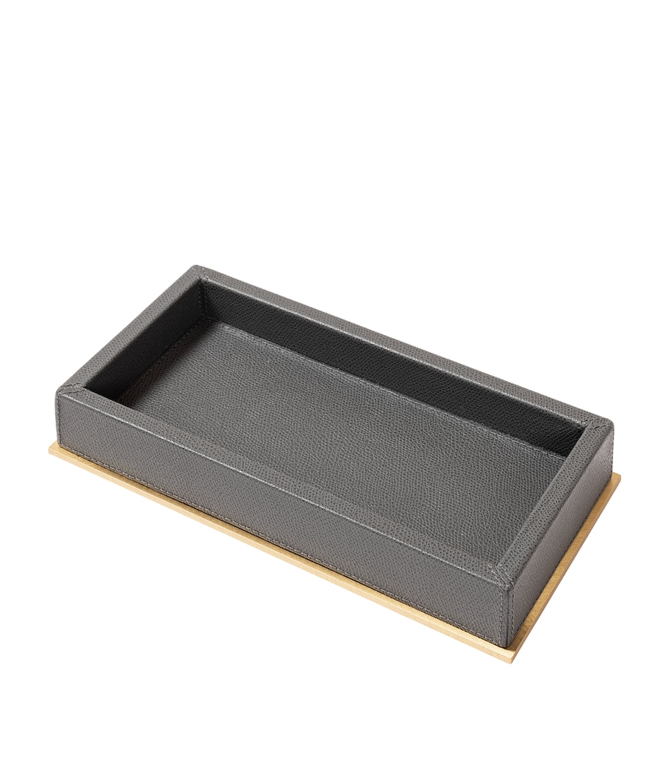 Leather-Trim Firenze Valet Tray