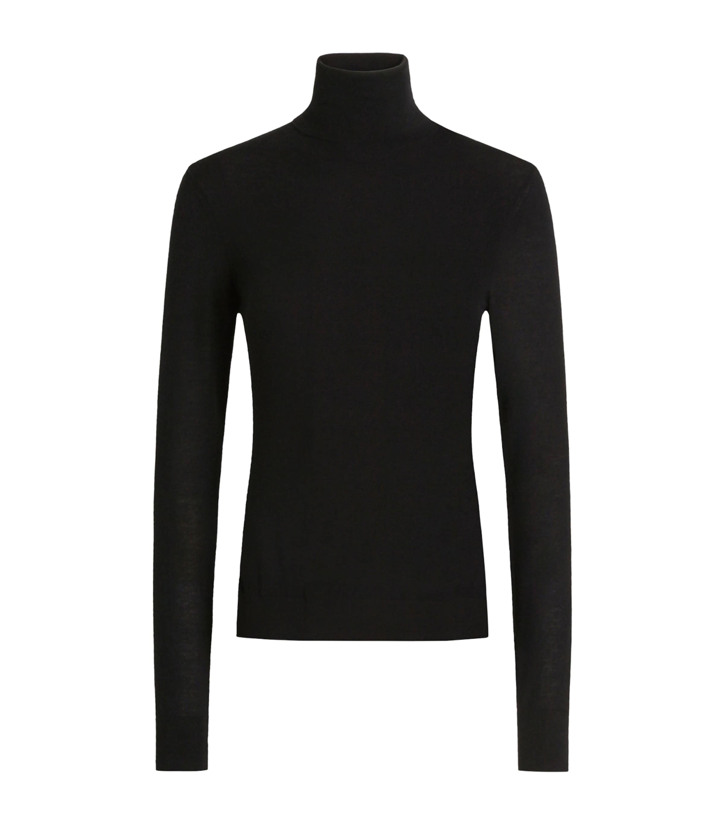 Dolce&Gabbana Womens Cashmere Rollneck Sweater Black