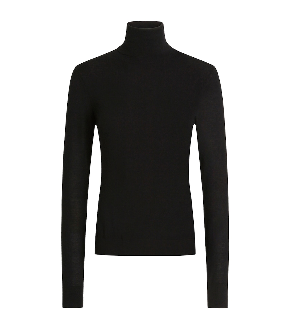 Dolce&Gabbana Womens Cashmere Rollneck Sweater Black