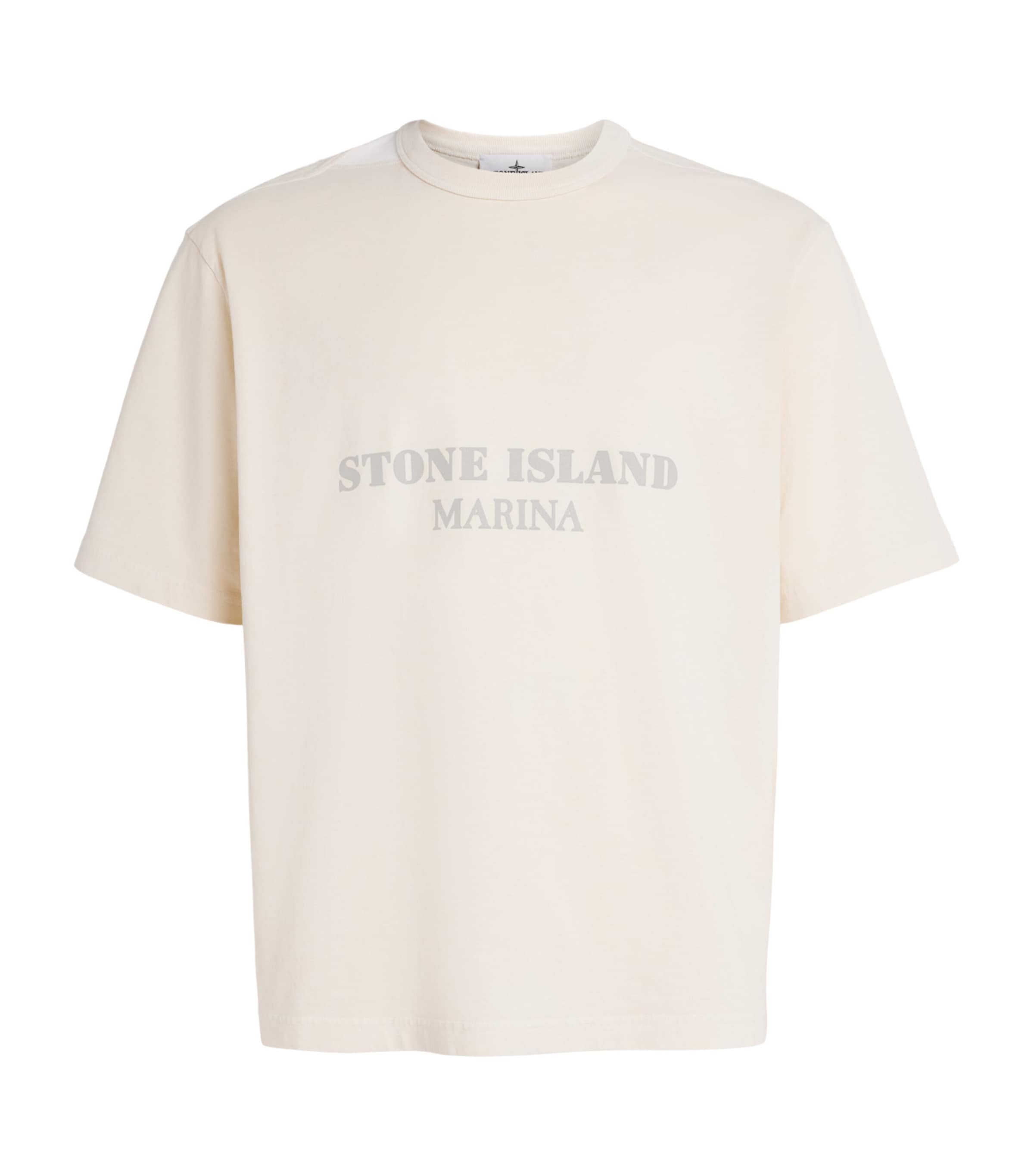 Stone Island Mens Organic Cotton Logo T-Shirt