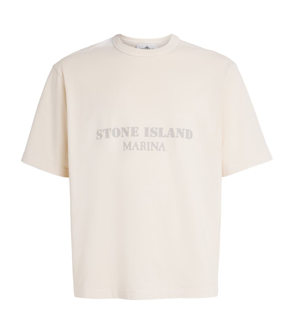Stone Island Mens Organic Cotton Logo T-Shirt