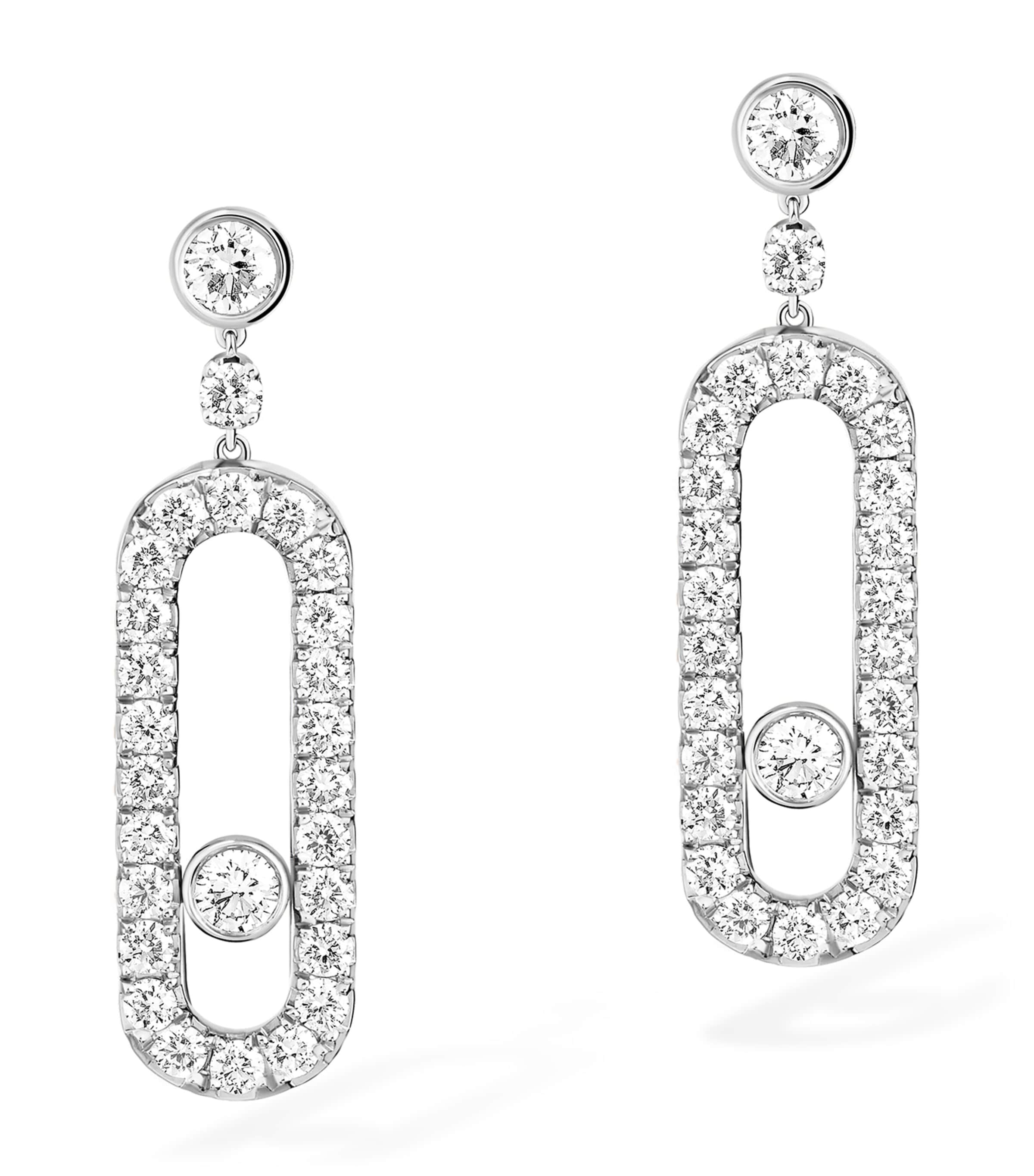 Move Uno White Gold and Diamond Earrings (0.40ct)
