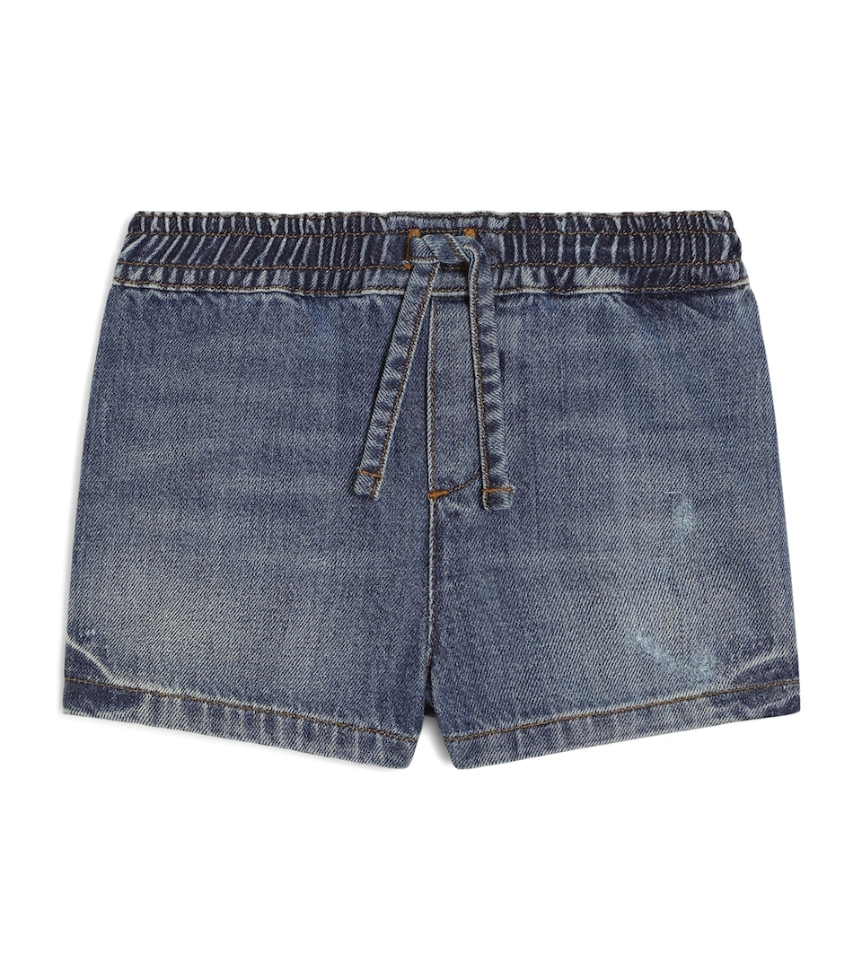 Dolce&Gabbana Kids Drawstring Denim Shorts (3-30 Months) Combined Colou