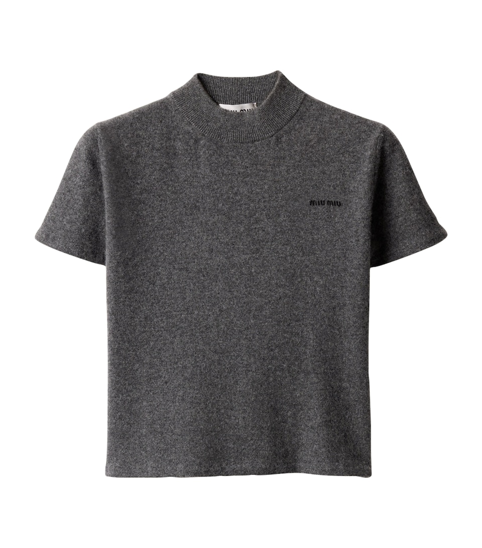 Cashmere Short-Sleeve Sweater