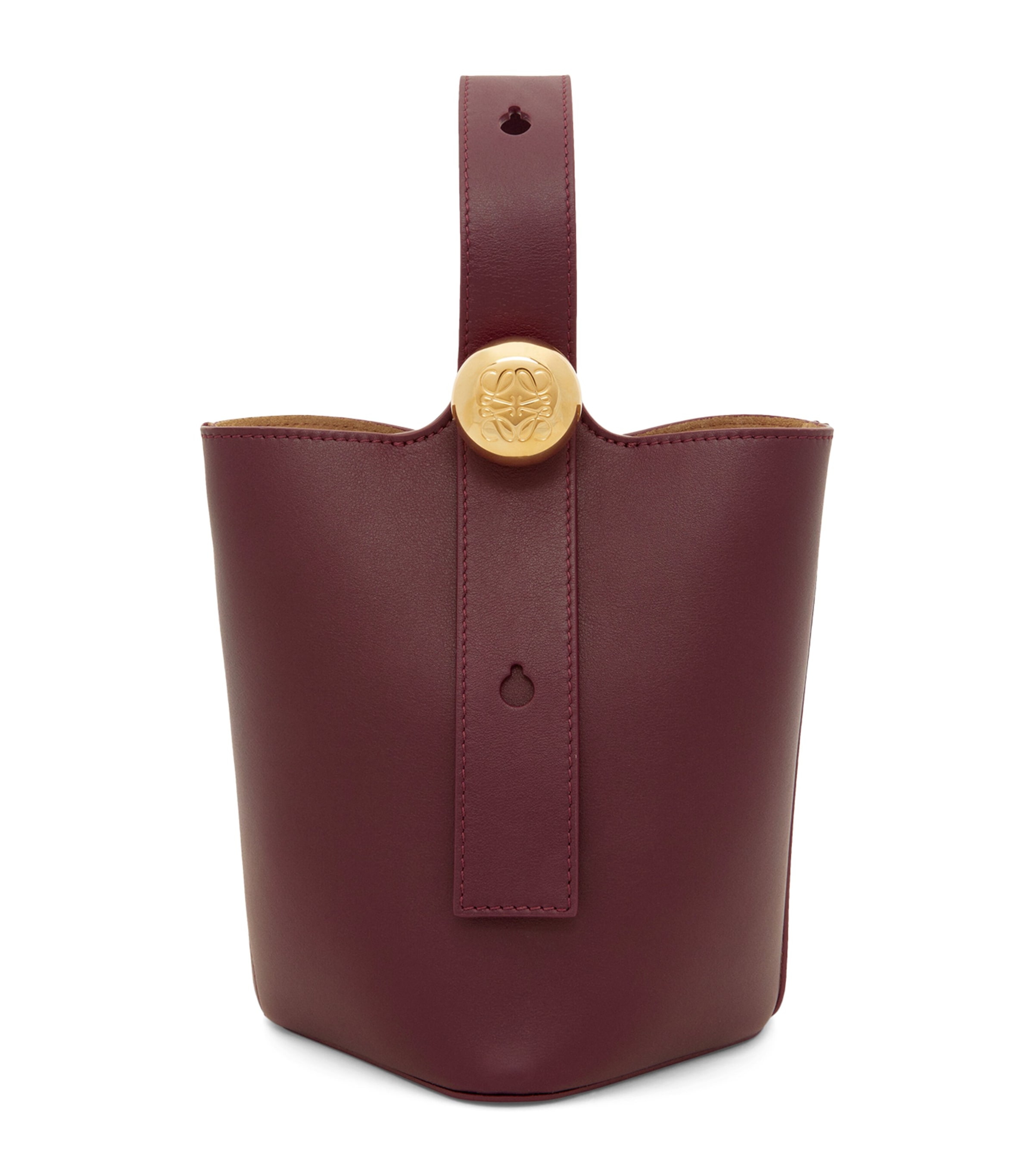 Mini Leather Pebble Bucket Bag