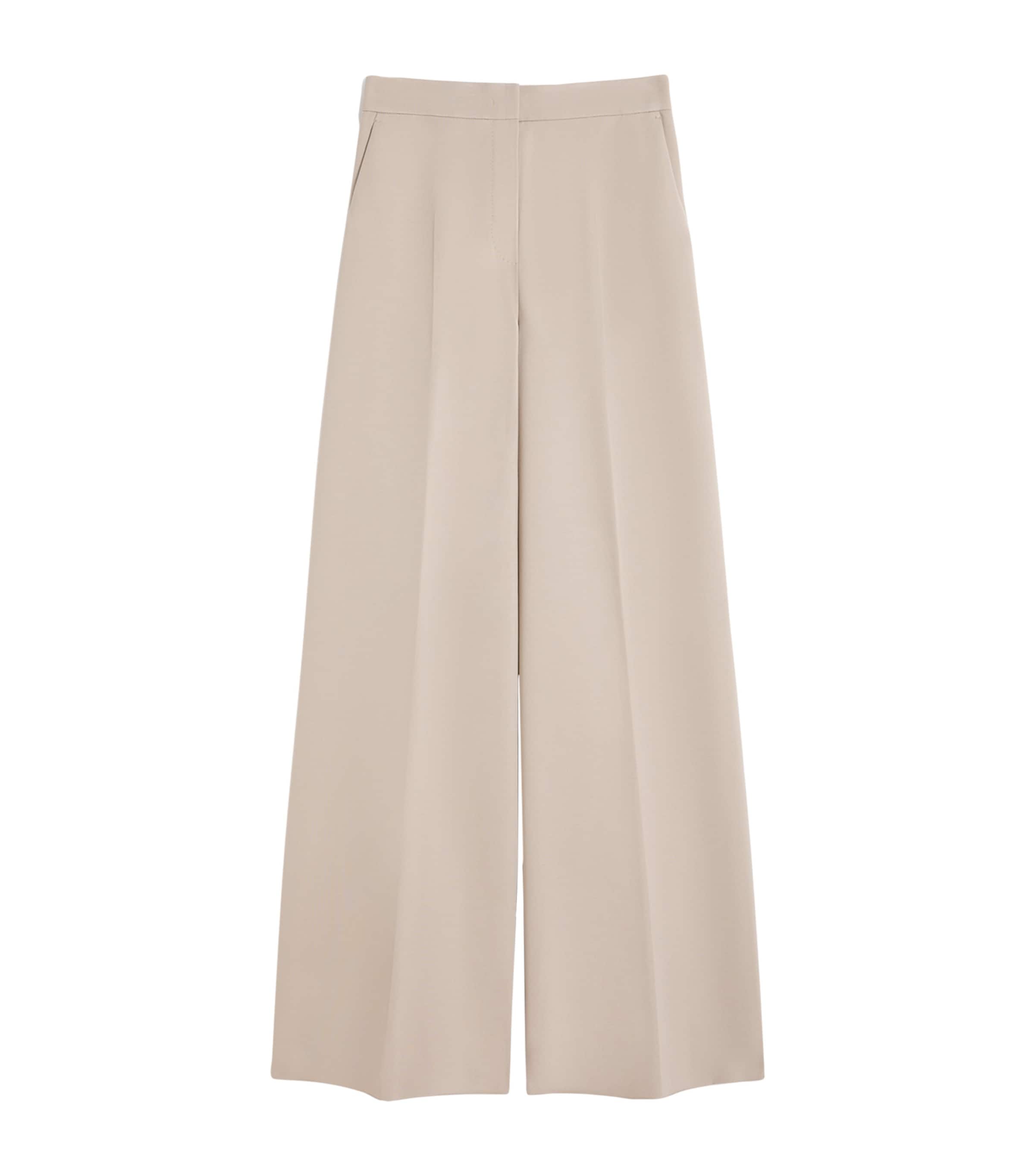 Jersey Wide-Leg Trousers
