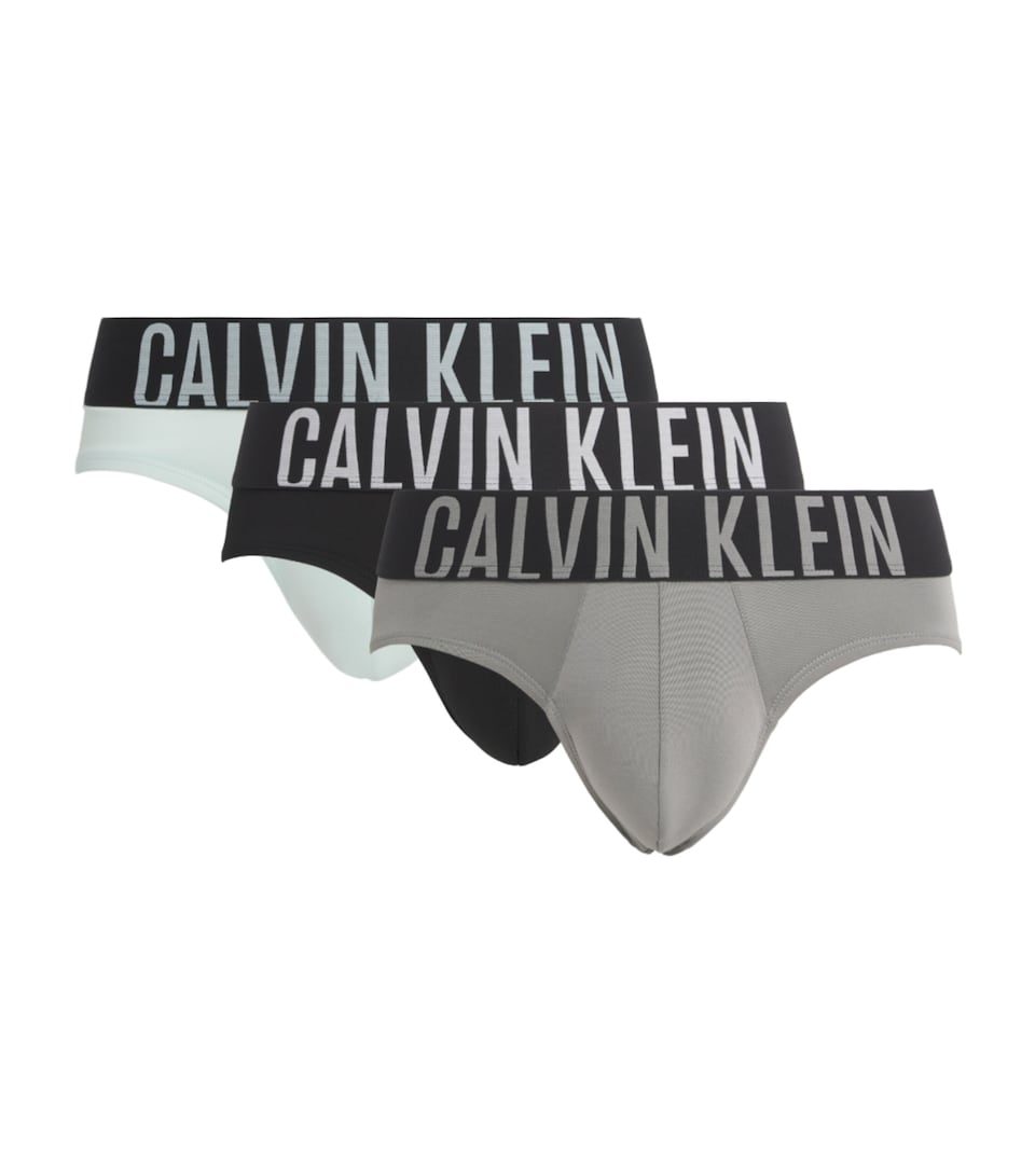 Calvin Klein Mens Intense Power Briefs (Pack of 3) Black/mist/mist