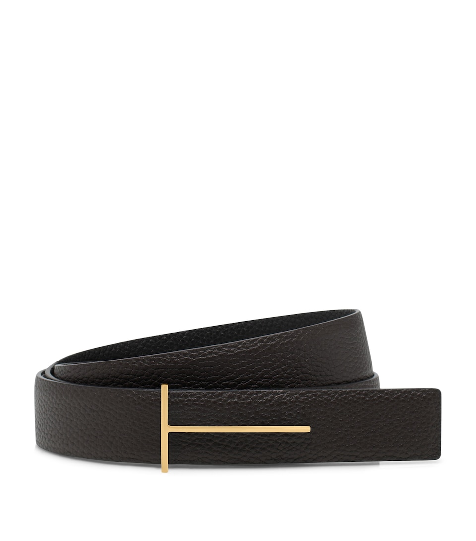 Calf Leather Slim T Belt