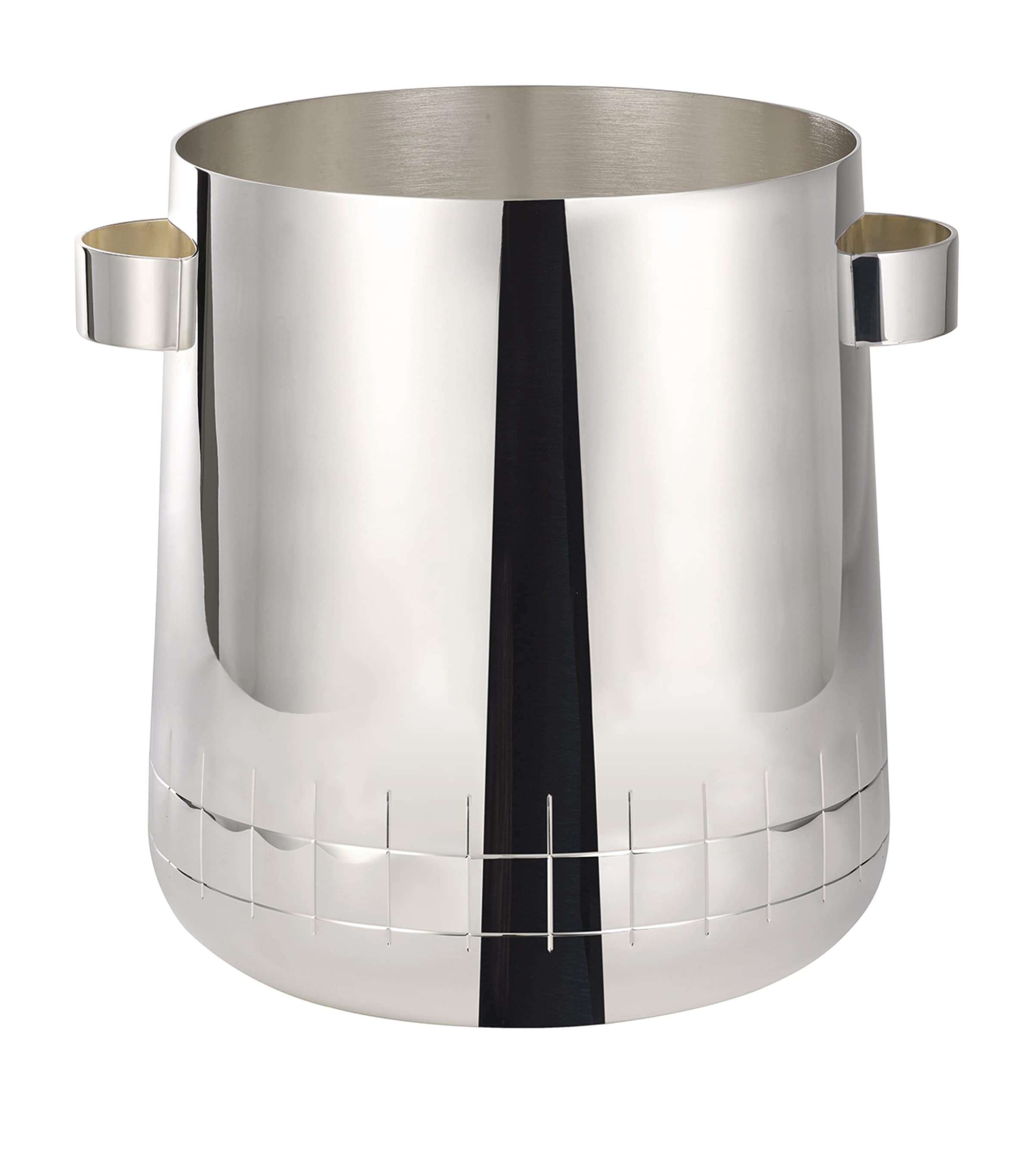 Christofle Silver-Plated Graphik Champagne Cooler Silver
