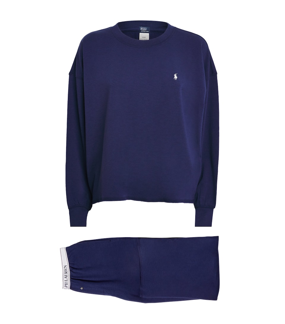 Polo Ralph Lauren Womens Polo Pony Pyjama Set Navy