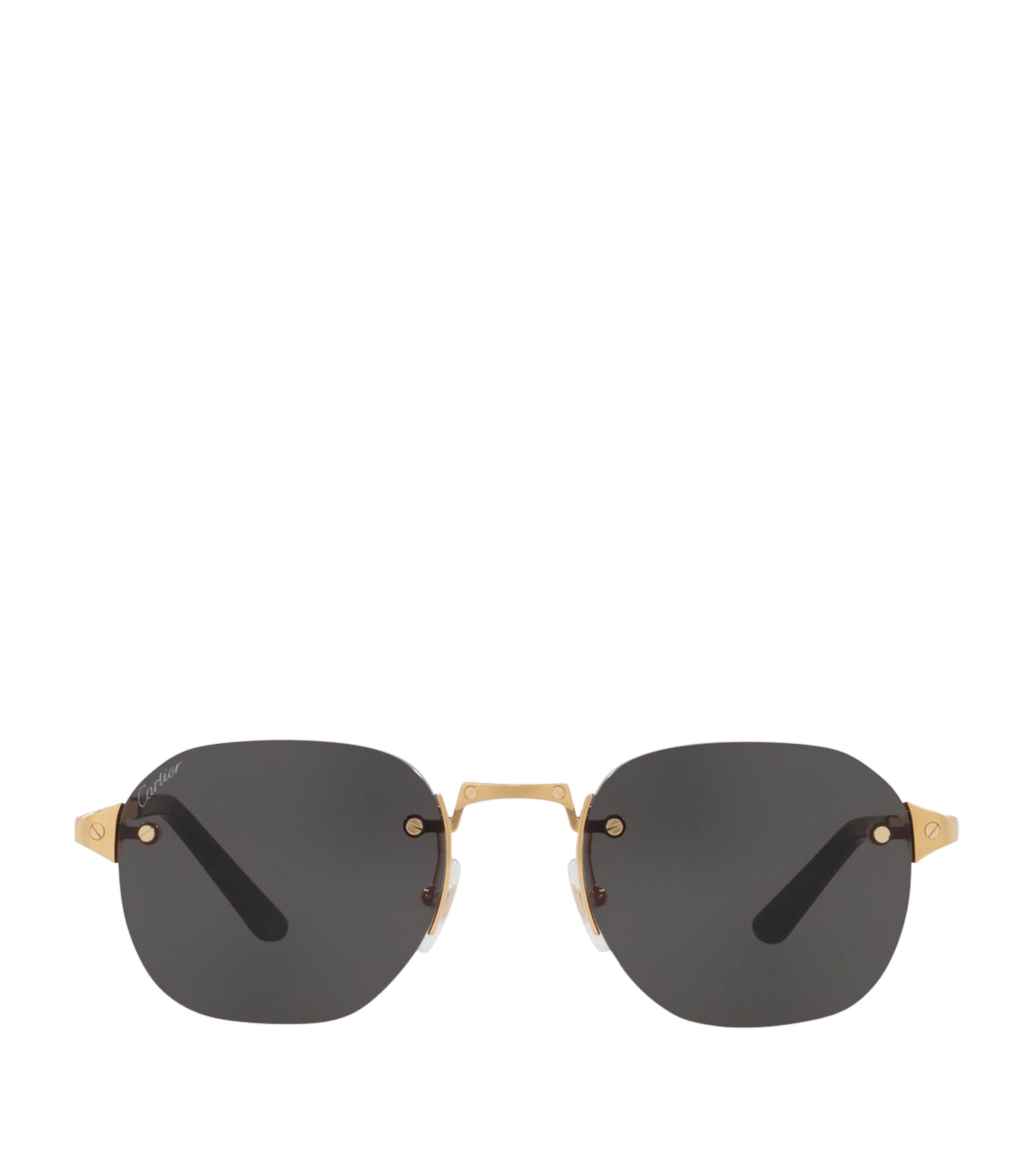 Santos de Cartier Round Sunglasses