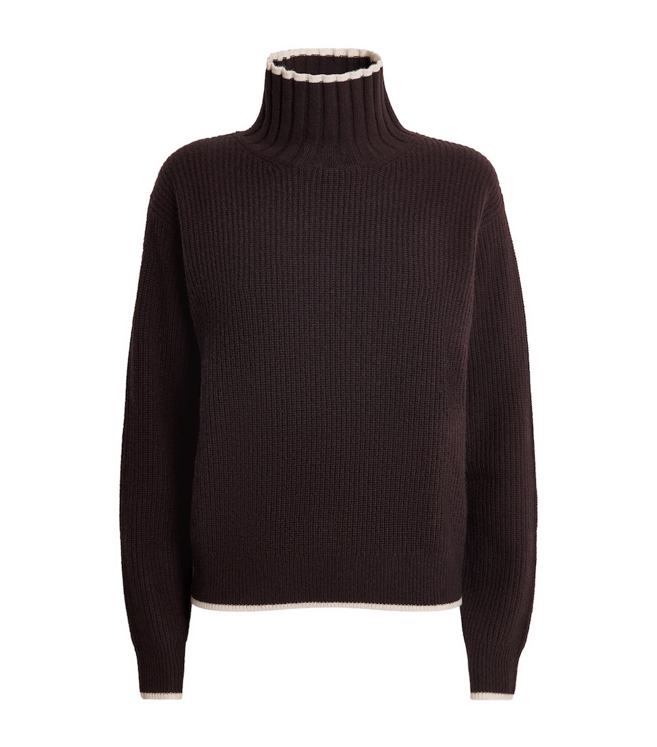 Wool-Cashmere High-Neck Sweater