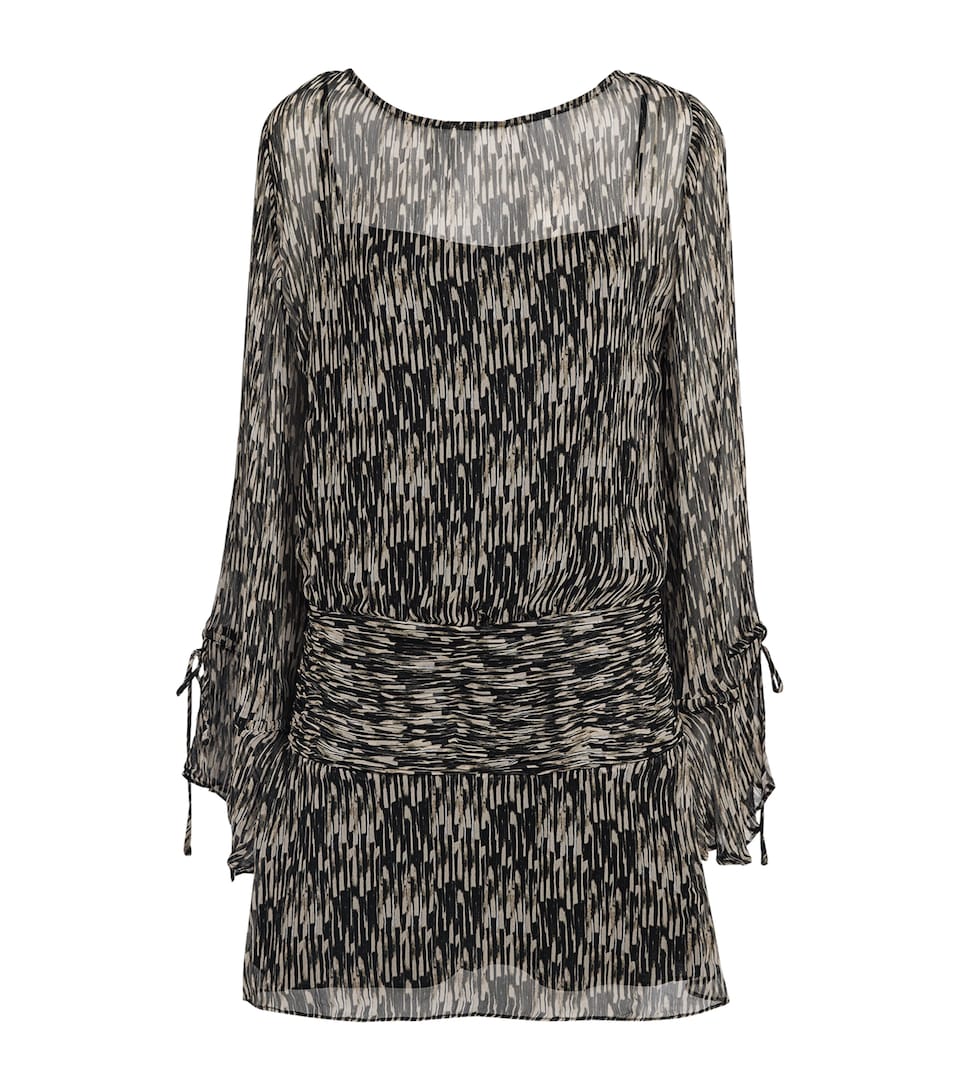 STAUD Womens Beatrix Mini Dress Prql Porcupine Quil