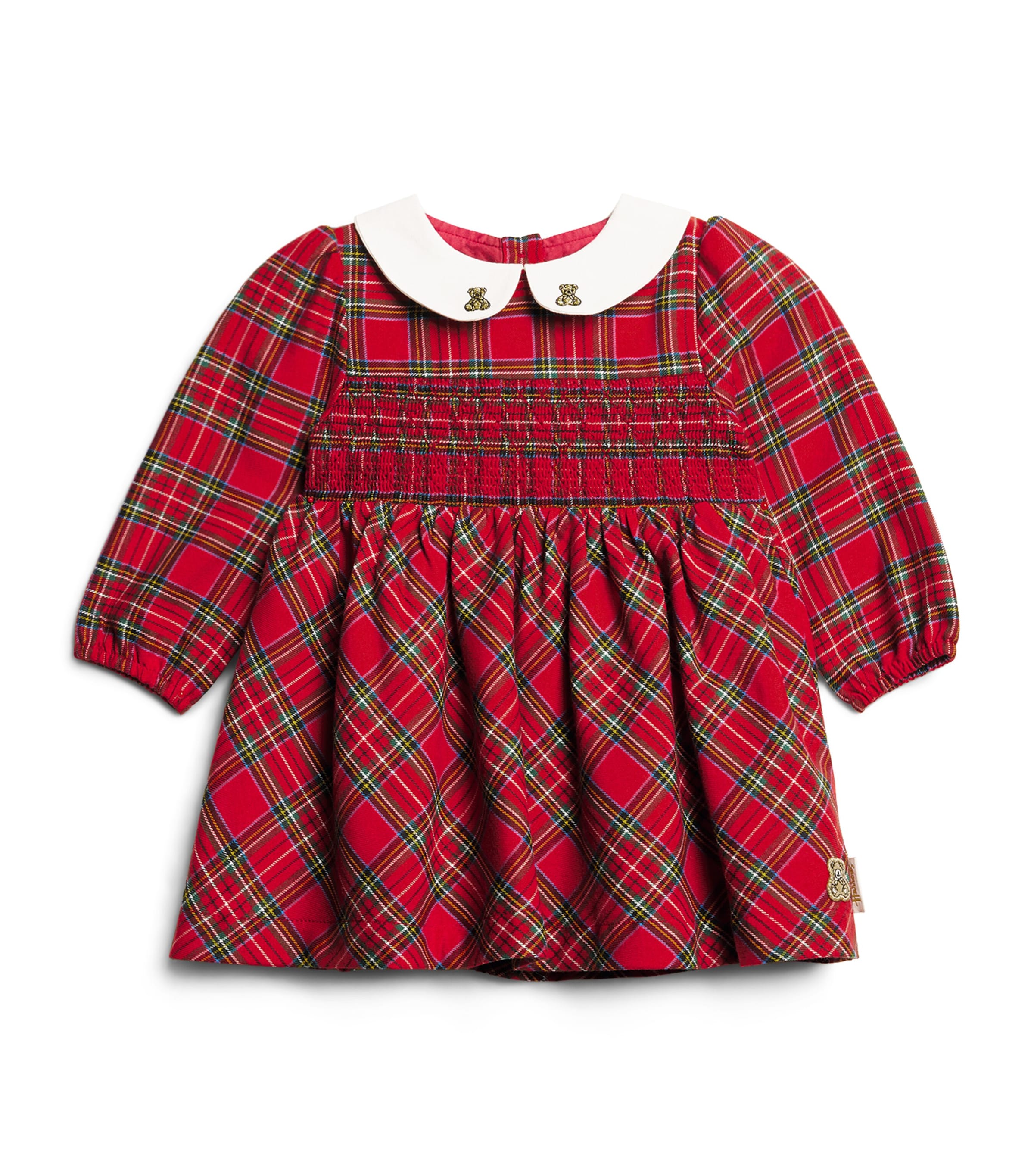 Harrods Cotton Tartan Dress (0-18 Months) Red