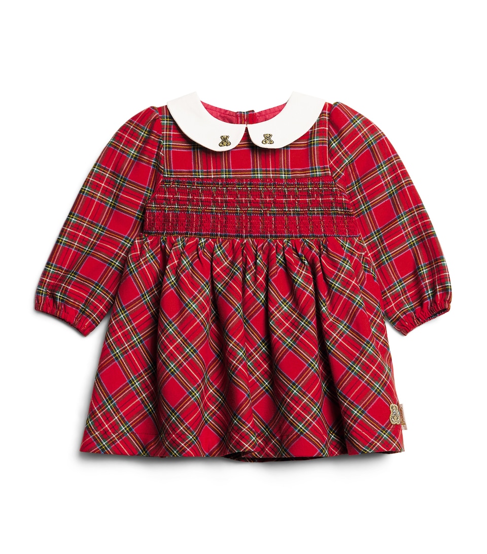 Harrods Cotton Tartan Dress (0-18 Months) Red