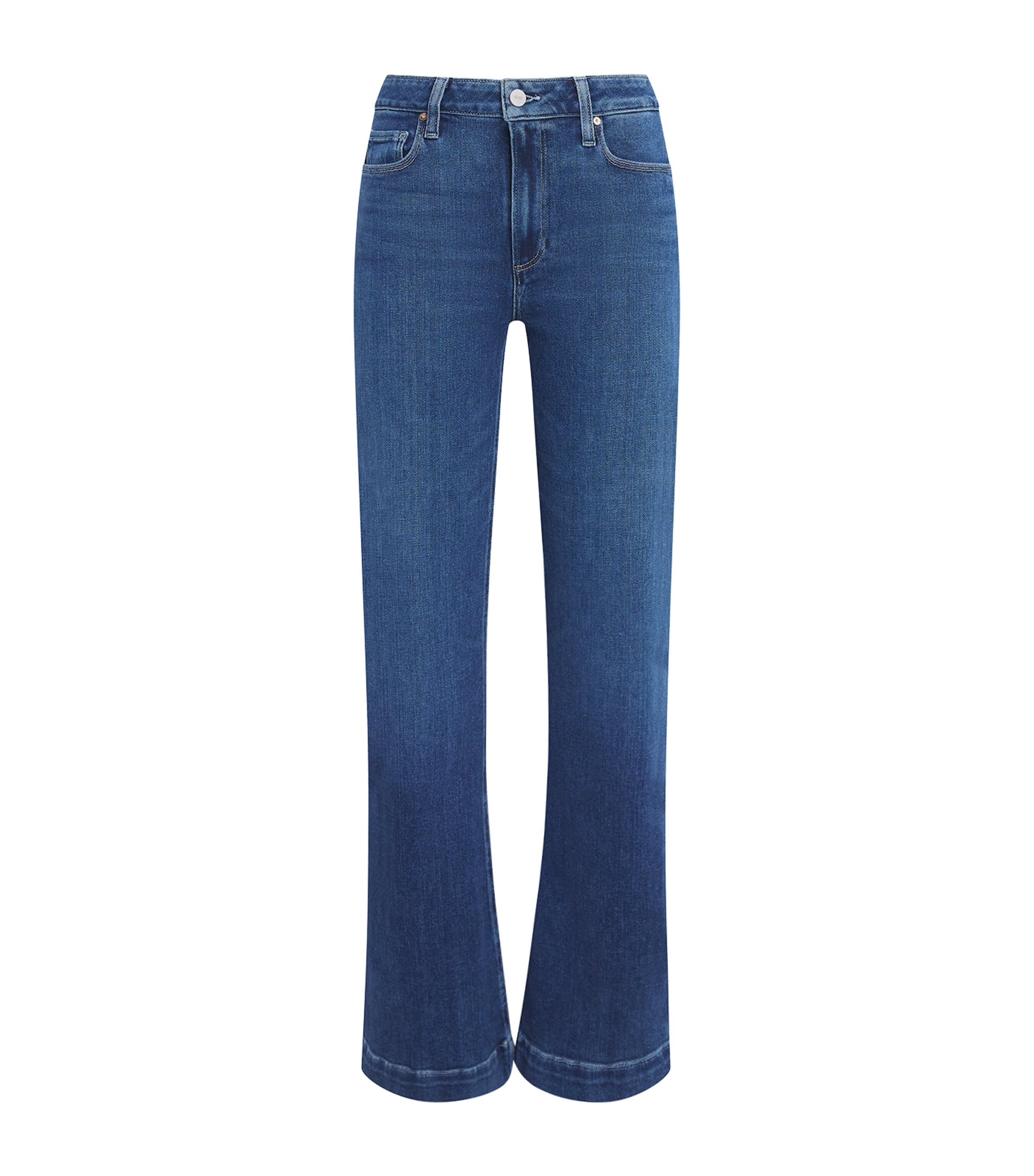 PAIGE Womens Leenah Flared Jeans Venetian Breeze