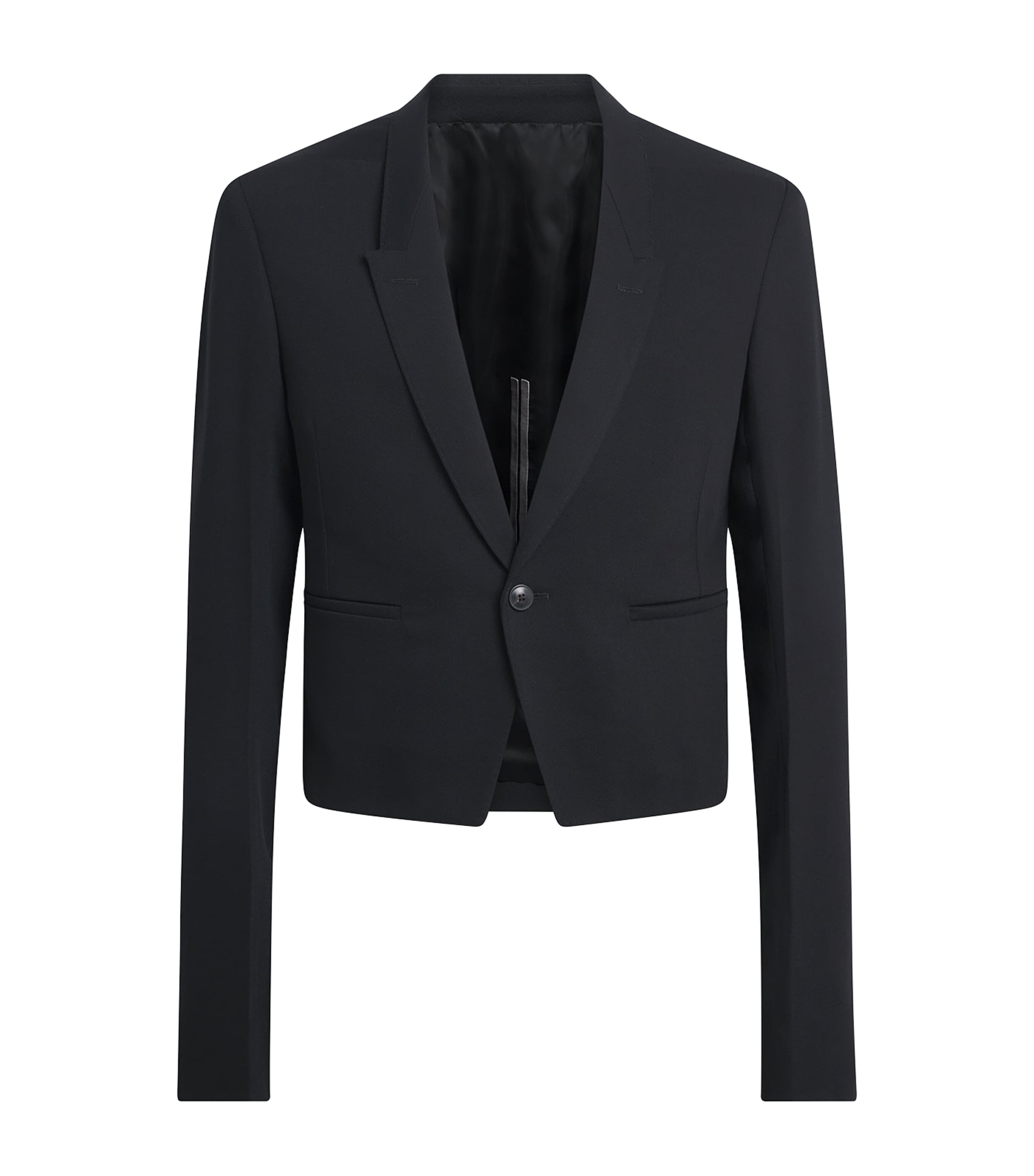 Rick Owens Mens Virgin Wool Alice Blazer Black