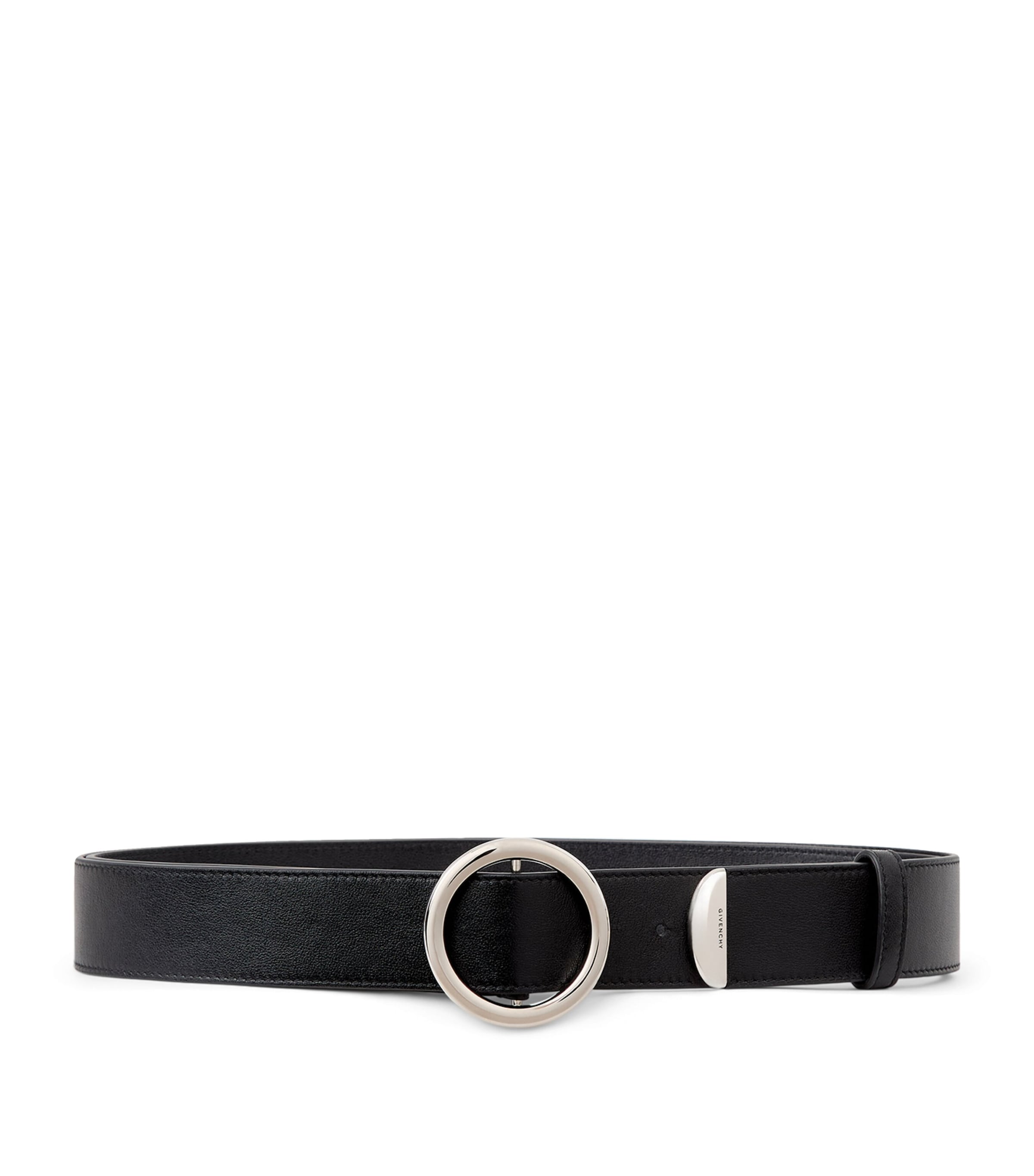 Givenchy Leather Hoop-Buckle Belt