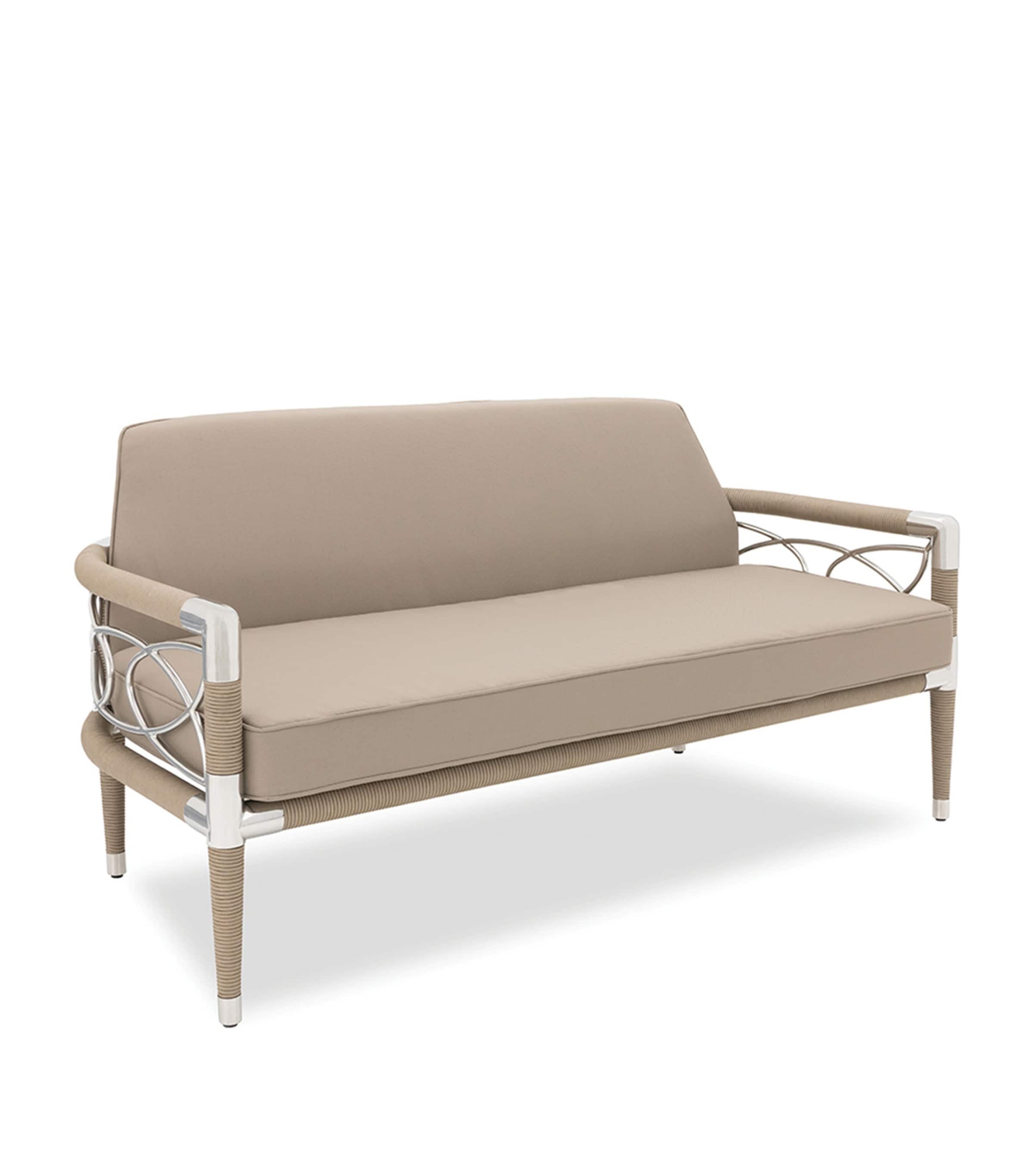 Indian Ocean Davos Outdoor 2-Seater Sofa Taupe