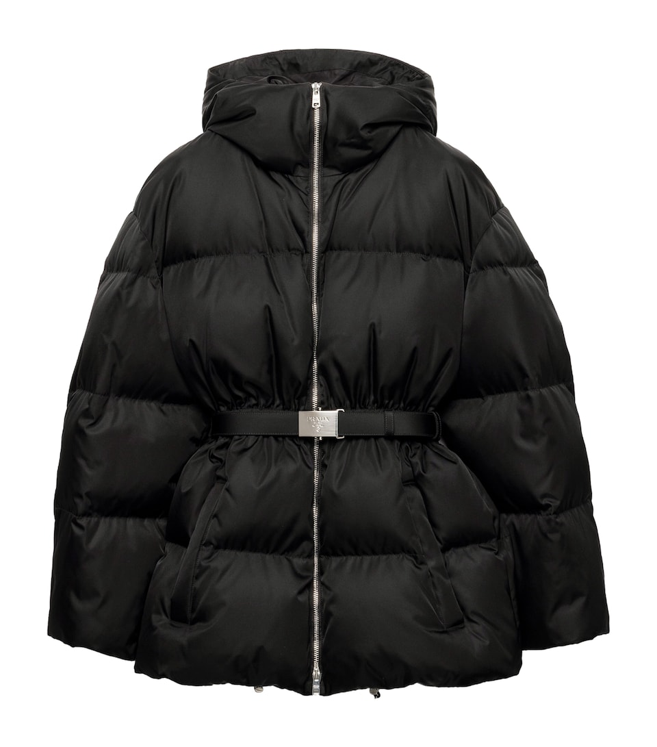 Down Re-Nylon Hooded Jacket
