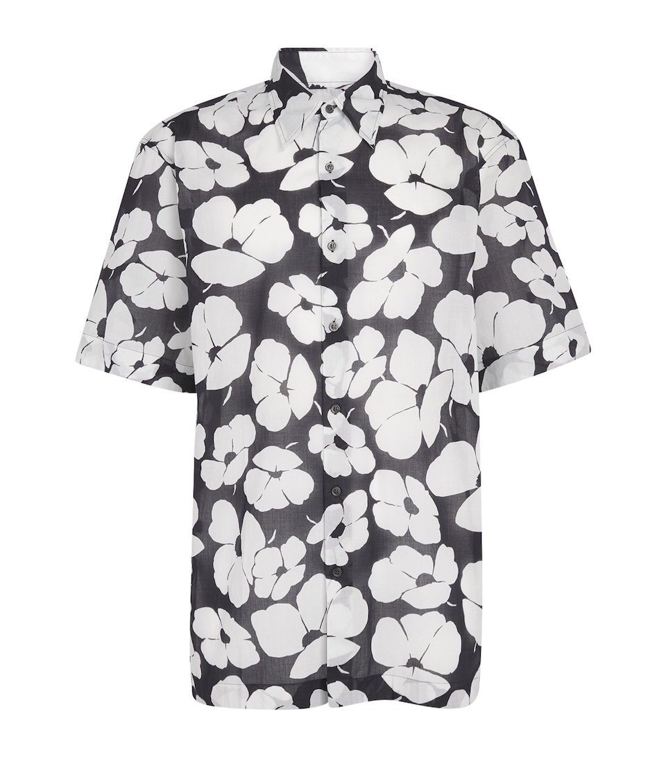 Cotton Poppy Print Shirt