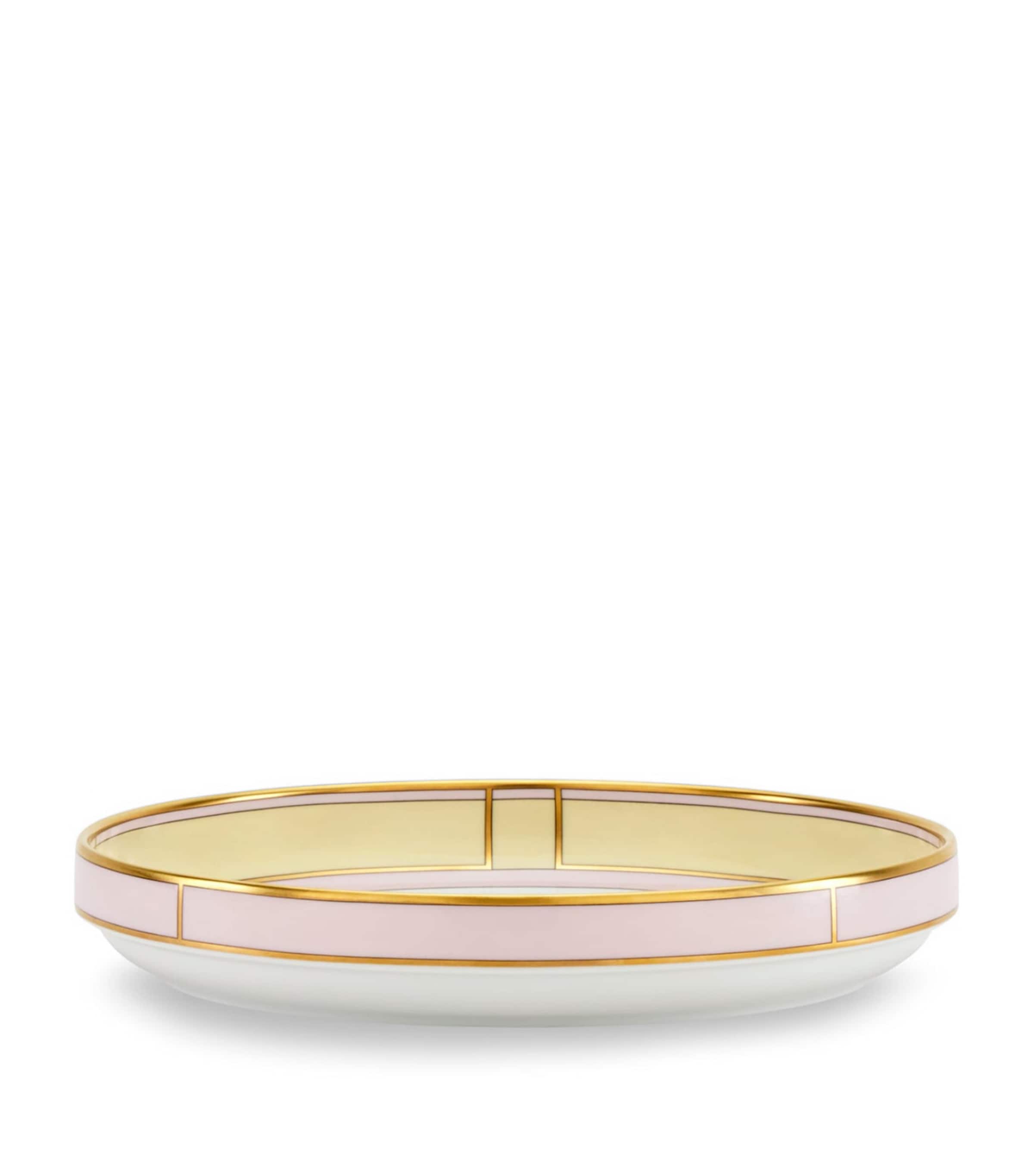 Porcelain Colonna Diva Giallo Fruit Holder (24cm)