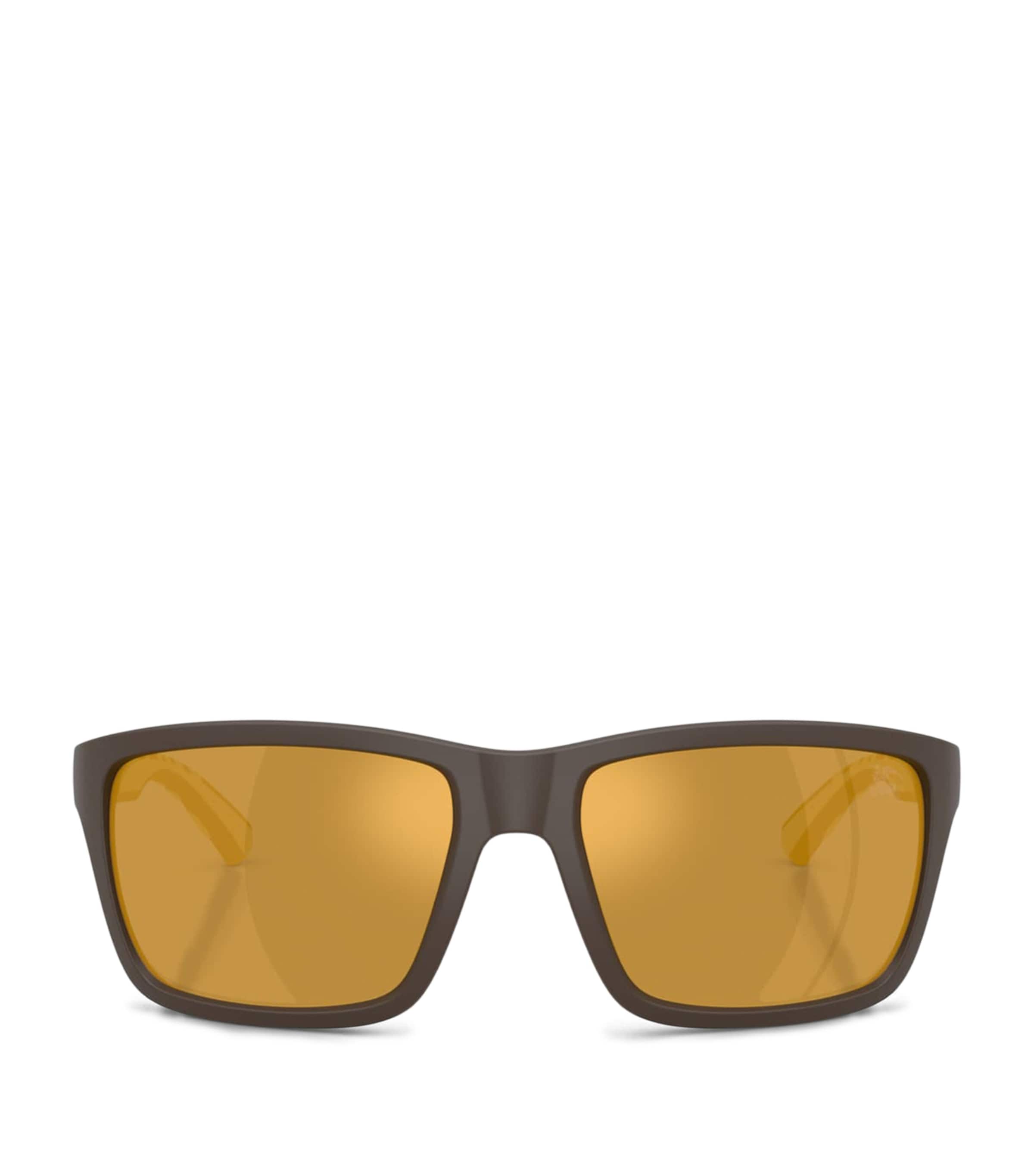 Burberry Injected BE4483 Rectangle Sunglasses Brown