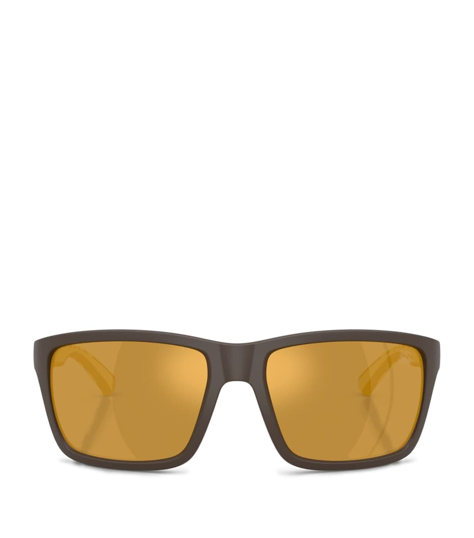 Burberry Injected BE4483 Rectangle Sunglasses Brown