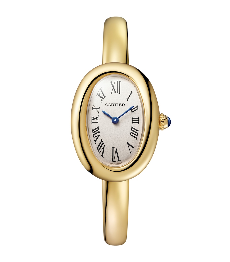 Small Yellow Gold Baignoire de Cartier Watch 23.1mm (Size 15)