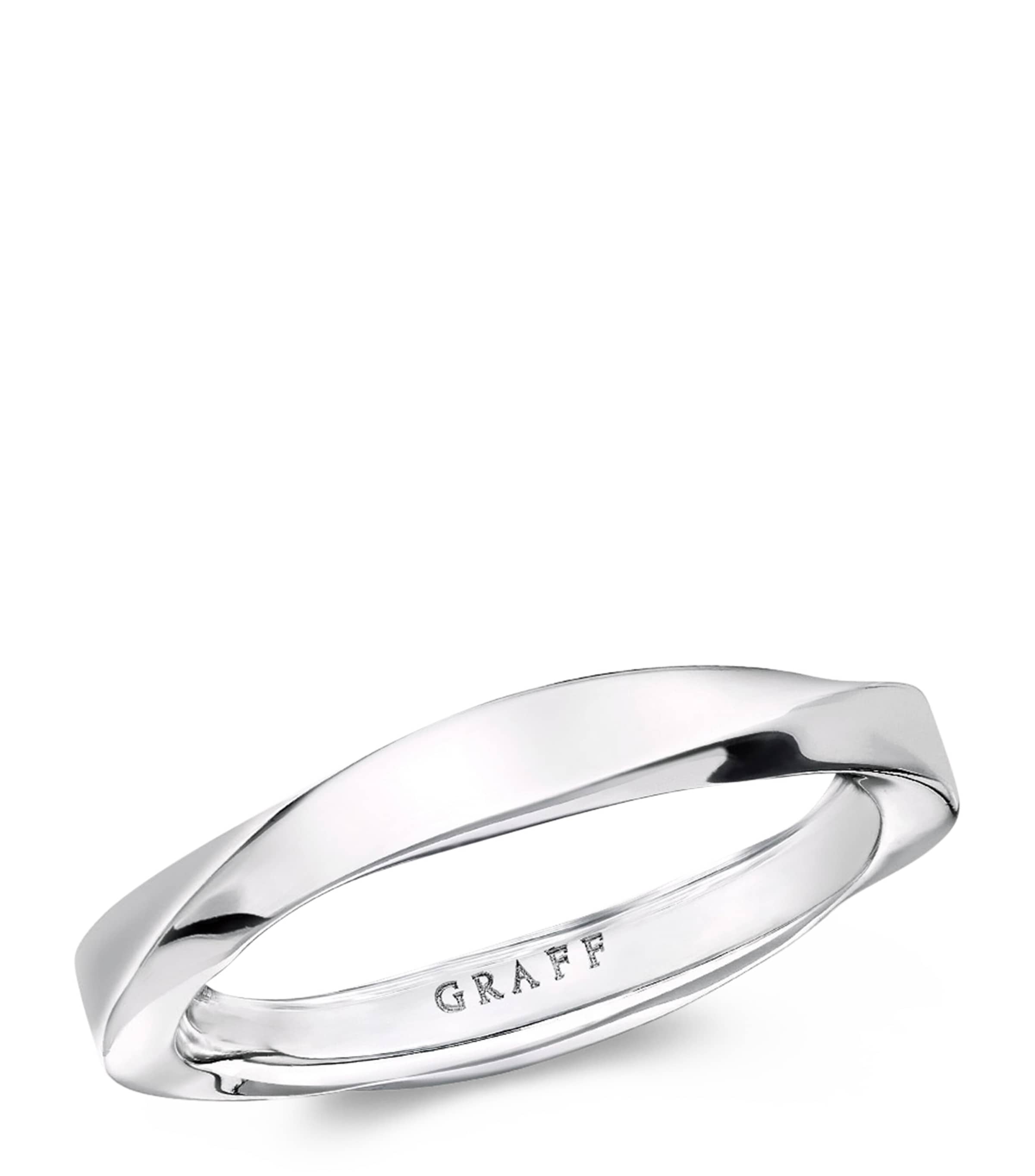 White Gold Spiral RIng