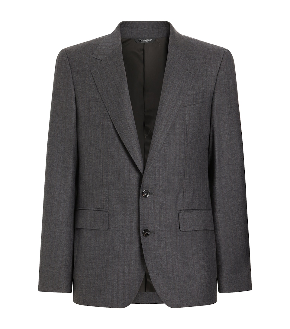 Dolce&Gabbana Mens Virgin Wool Pinstripe Blazer Striped