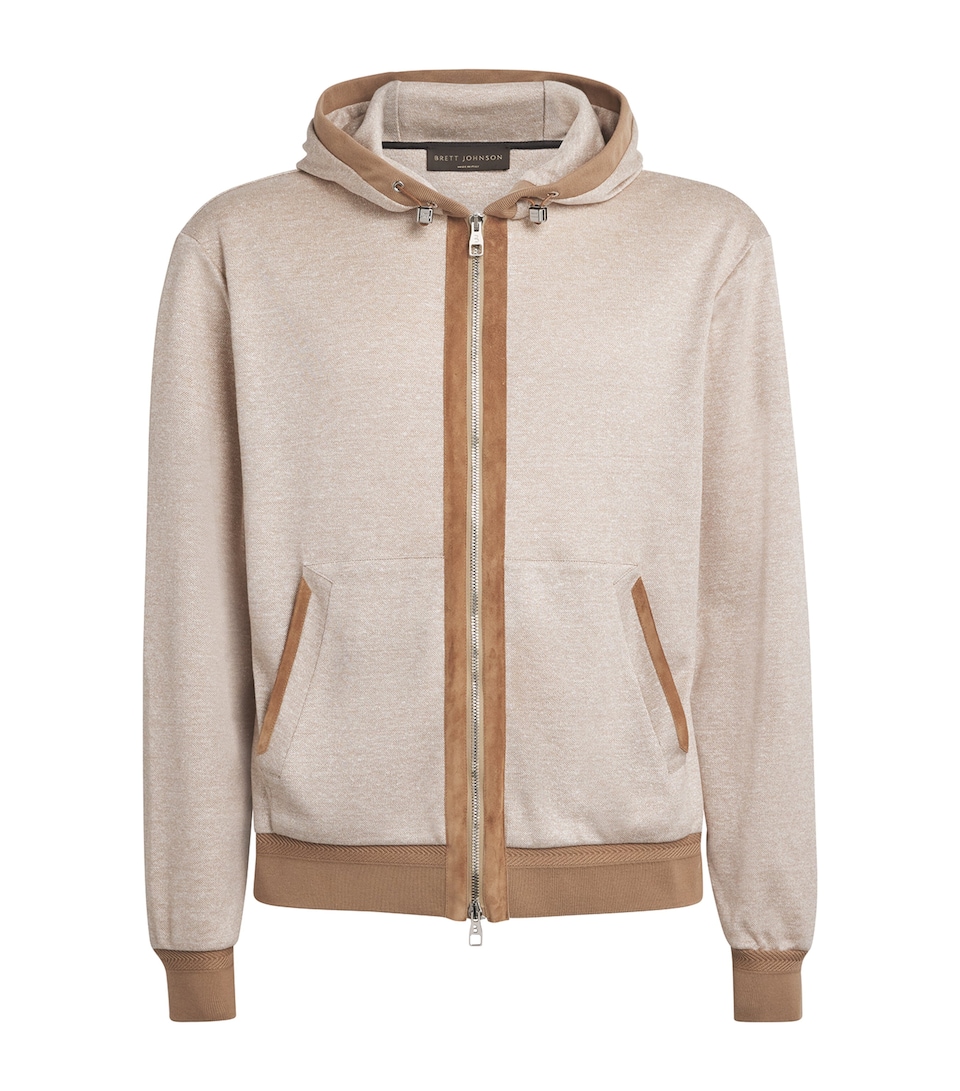 Brett Johnson Mens Linen-Silk-Cotton Hoodie Dondi Art
