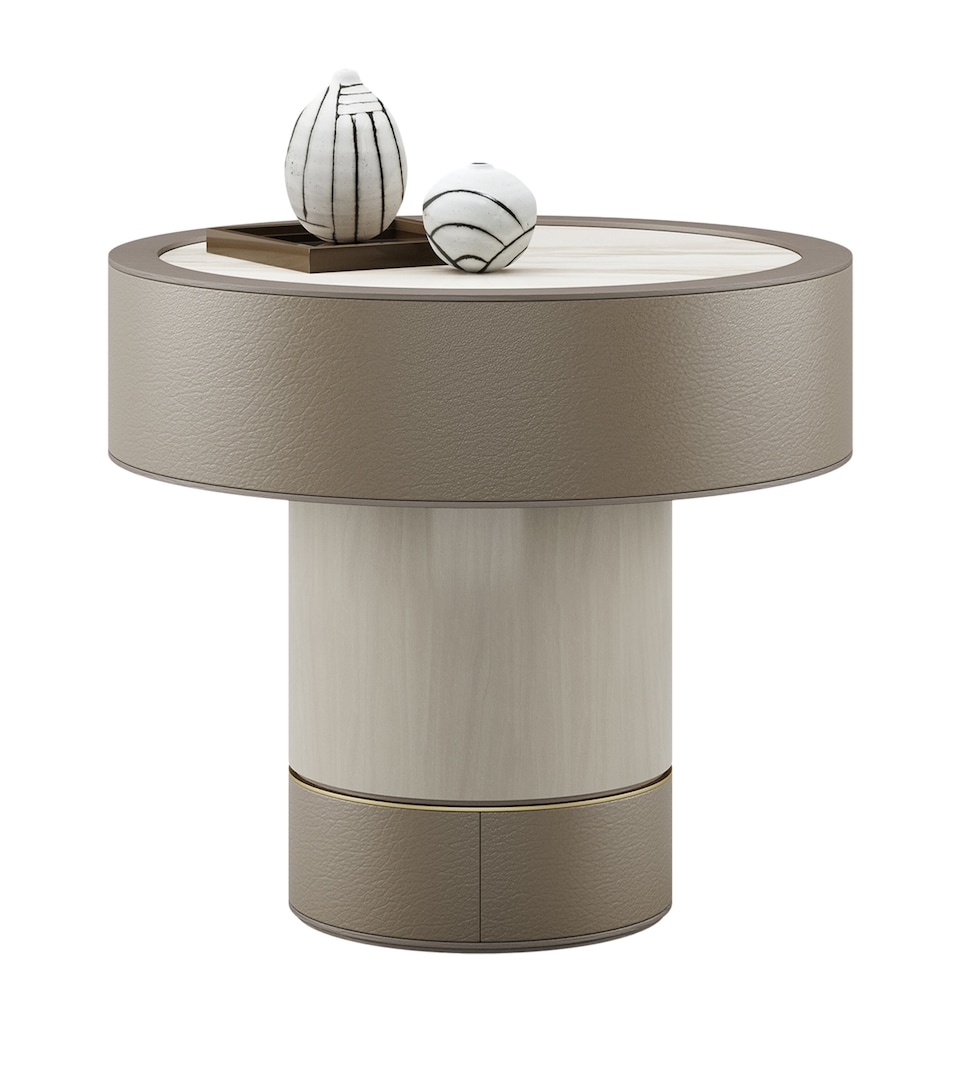 Frato Wood Hanak Side Table Grey