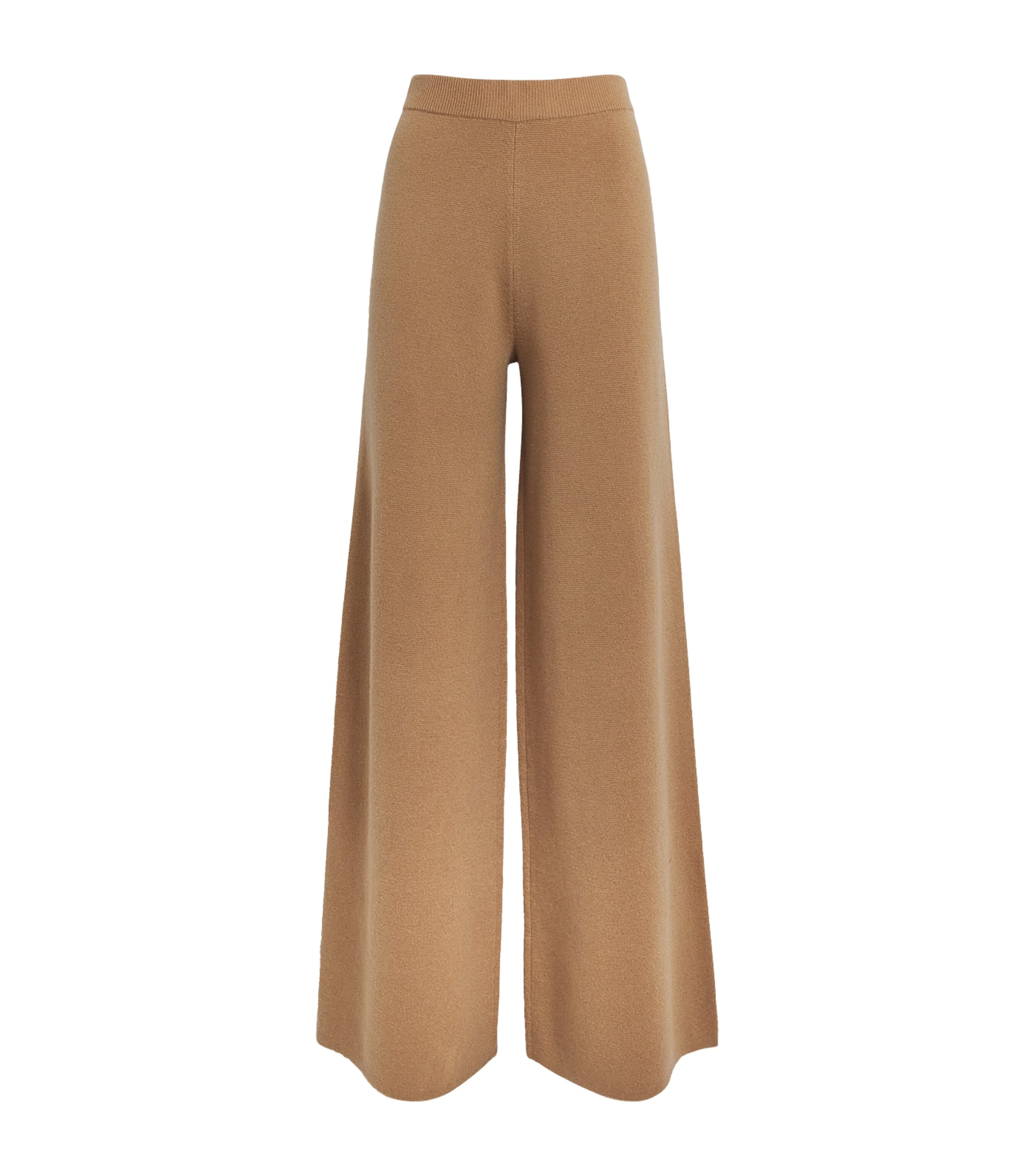 Wool-Cashmere Wide-Leg Trousers