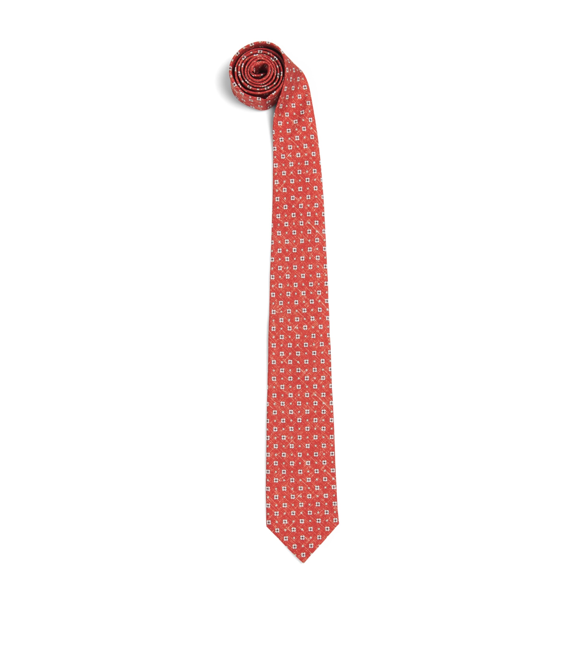 Isaia Silk Floral Tie