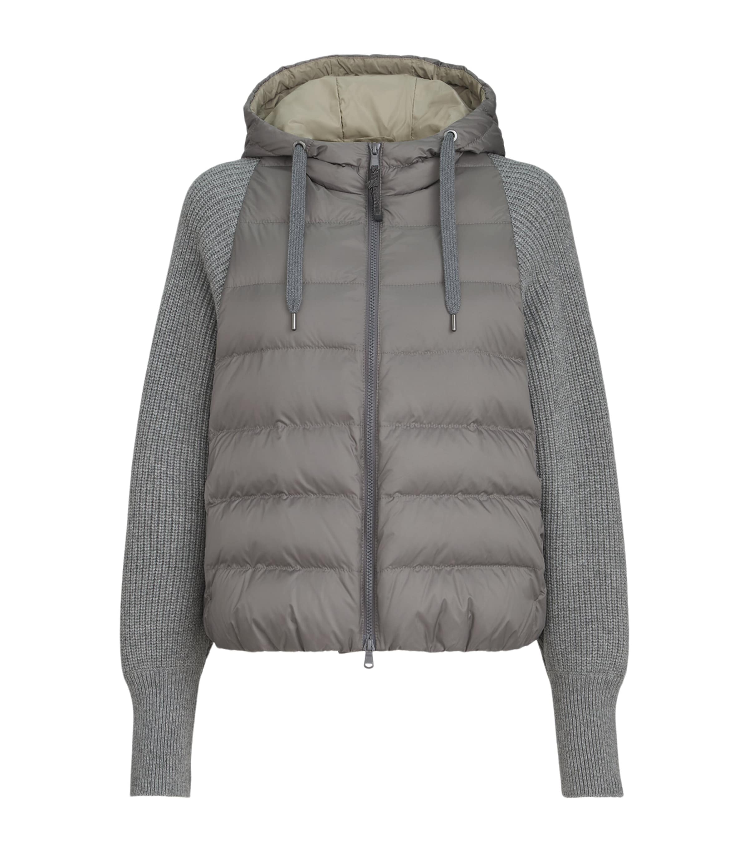 Brunello Cucinelli Womens Down Water-Resistant Padded Jacket